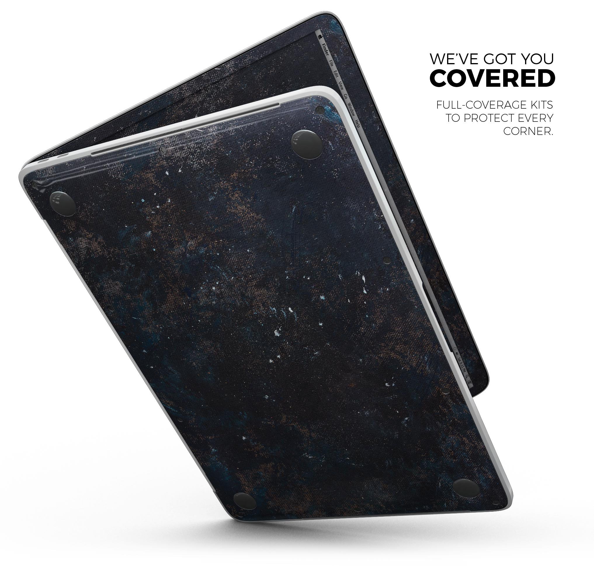 Rustic Textured Surface V1 skin decal wrap kit for Apple MacBook, showcasing a stylish design and premium vinyl material.