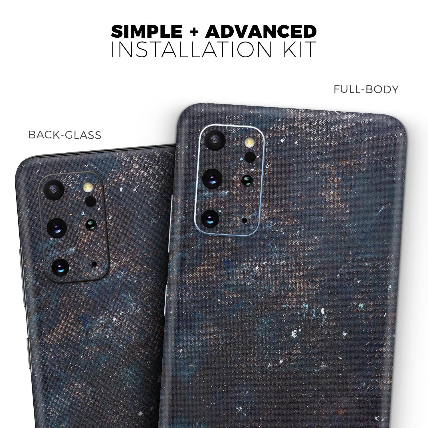 Rustic Textured Surface V1 Skin-Kit for Samsung Galaxy S-Series, showcasing a stylish design with a textured finish.