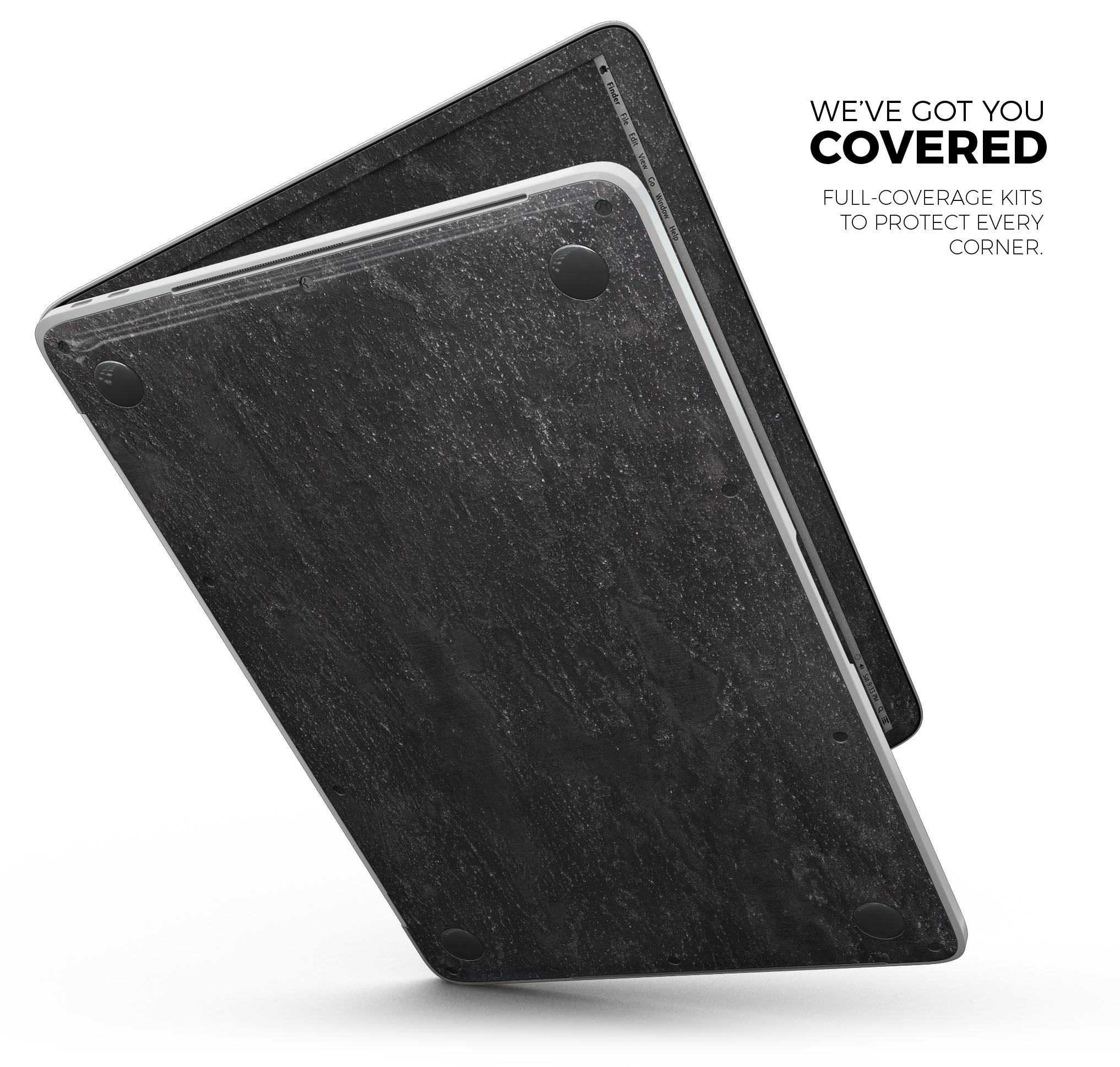 Rustic Textured Surface V2 skin decal wrap kit for MacBook, showcasing its premium vinyl material and stylish design.