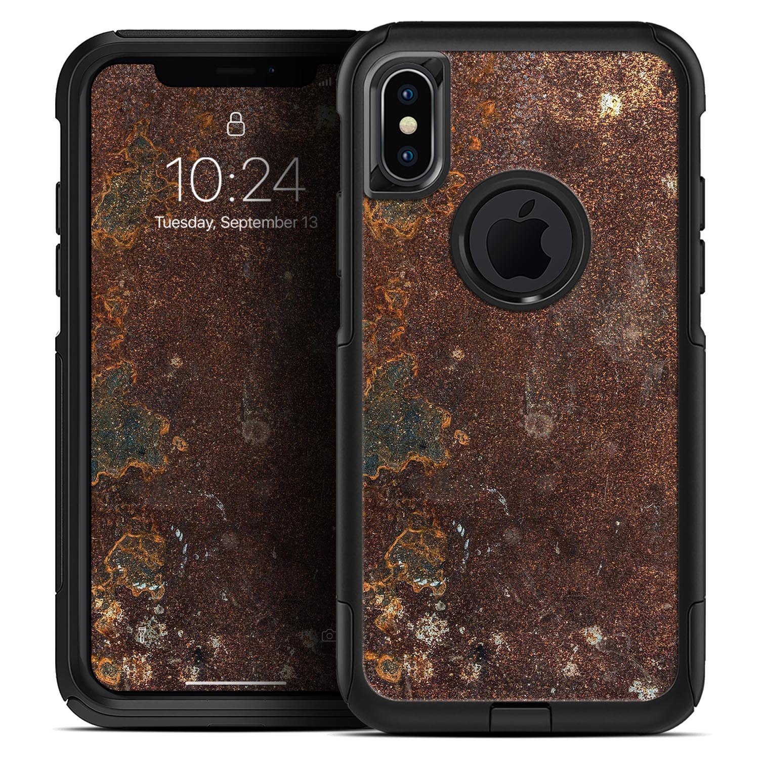 Rustic Textured Surface V3 Skin Kit for iPhone OtterBox Cases, showcasing a stylish design and premium materials.