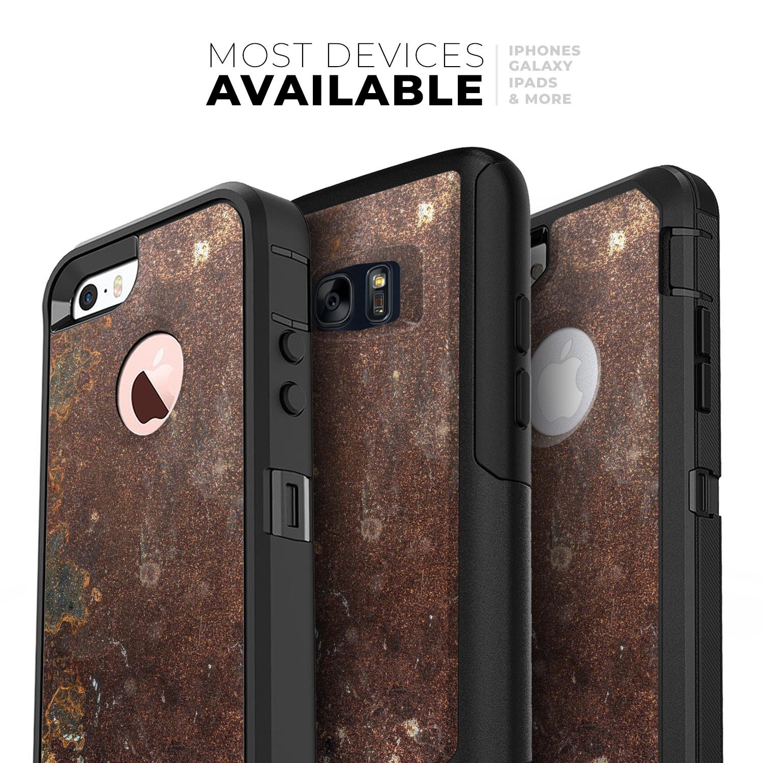 Rustic Textured Surface V3 Skin Kit for iPhone OtterBox Cases, showcasing a stylish design and premium materials.