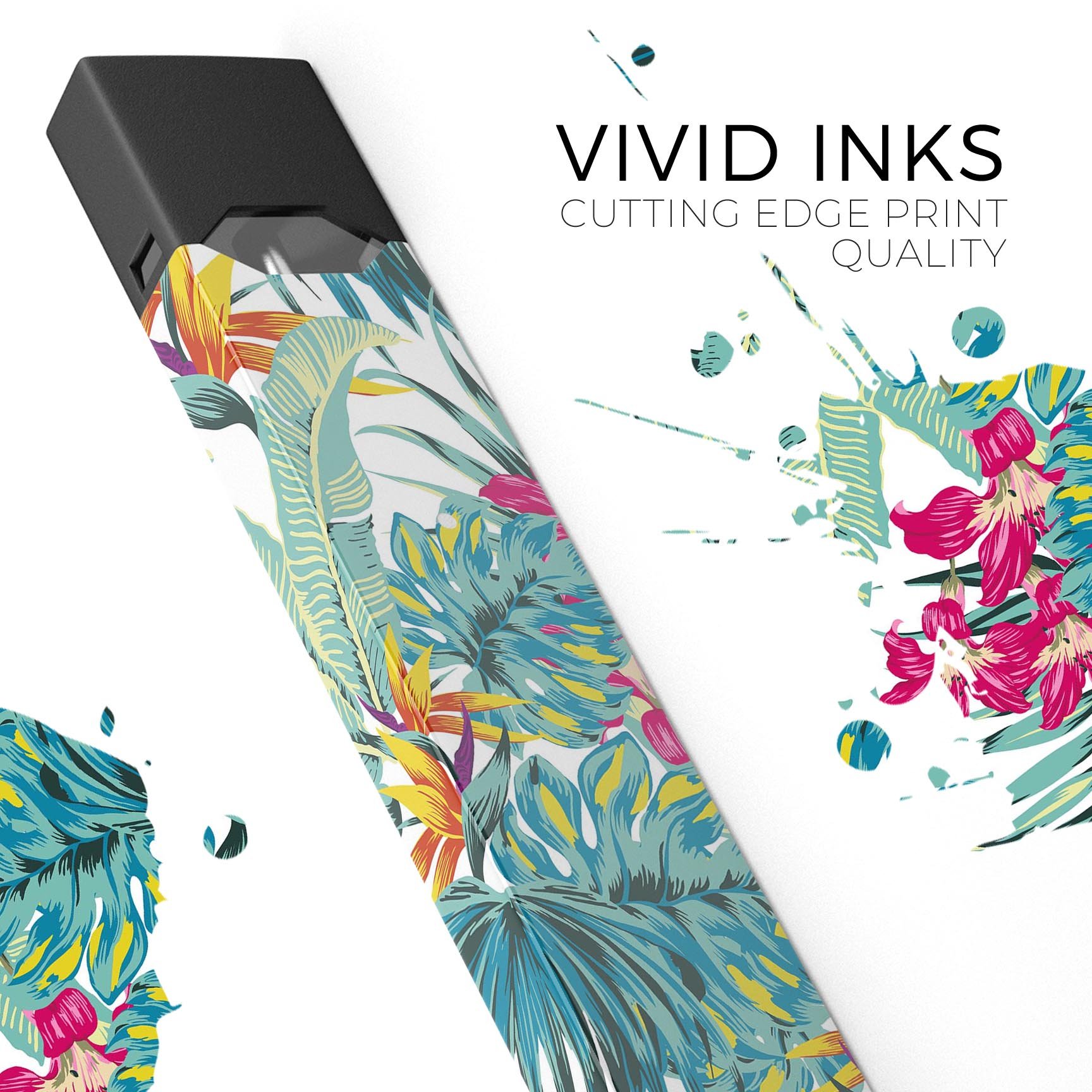 S17 colorway2 premium decal skin-wrap sticker for JUUL device, showcasing vibrant design and protective features.