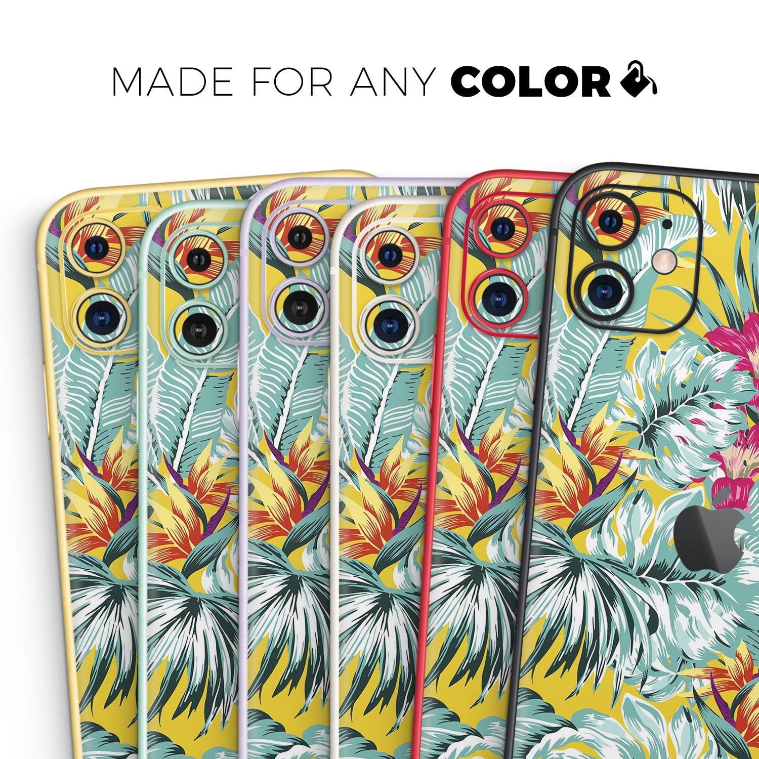 S17 colorway3 Skin-Kit for Apple iPhone 14, 13, 12, showcasing premium vinyl design and finish options.