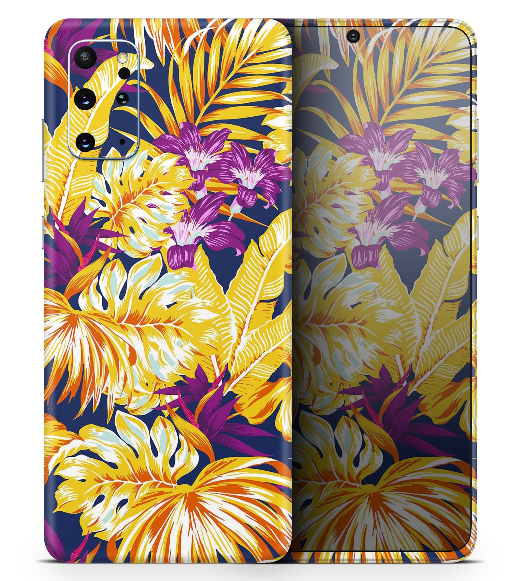 S17 colorway4 Skin-Kit for Samsung Galaxy S20, showcasing its sleek design and premium vinyl material.