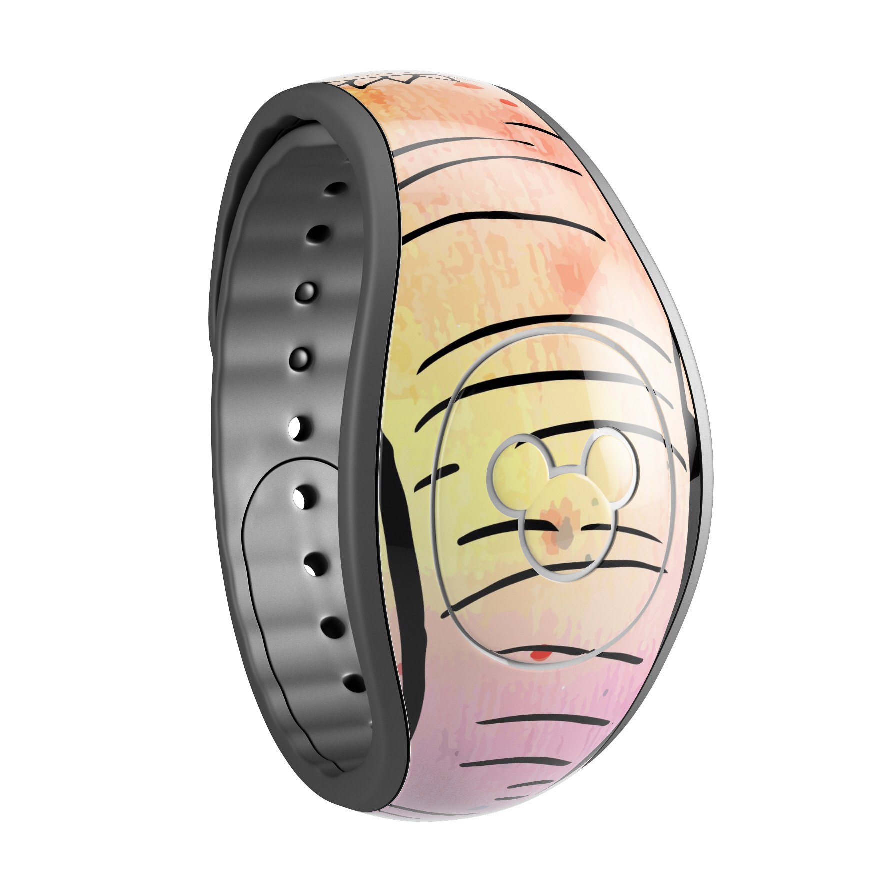 Sacred Elephant Watercolor decal skin wrap kit for Disney Magic Band, showcasing vibrant colors and intricate design.