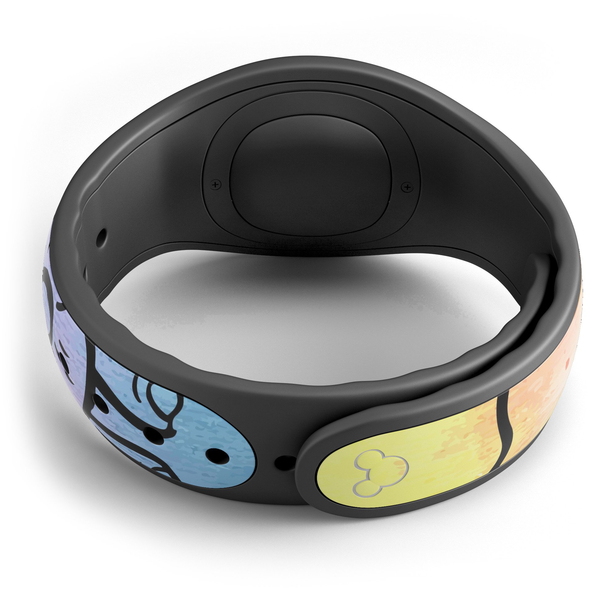 Sacred Elephant Watercolor decal skin wrap kit for Disney Magic Band, showcasing vibrant colors and intricate design.