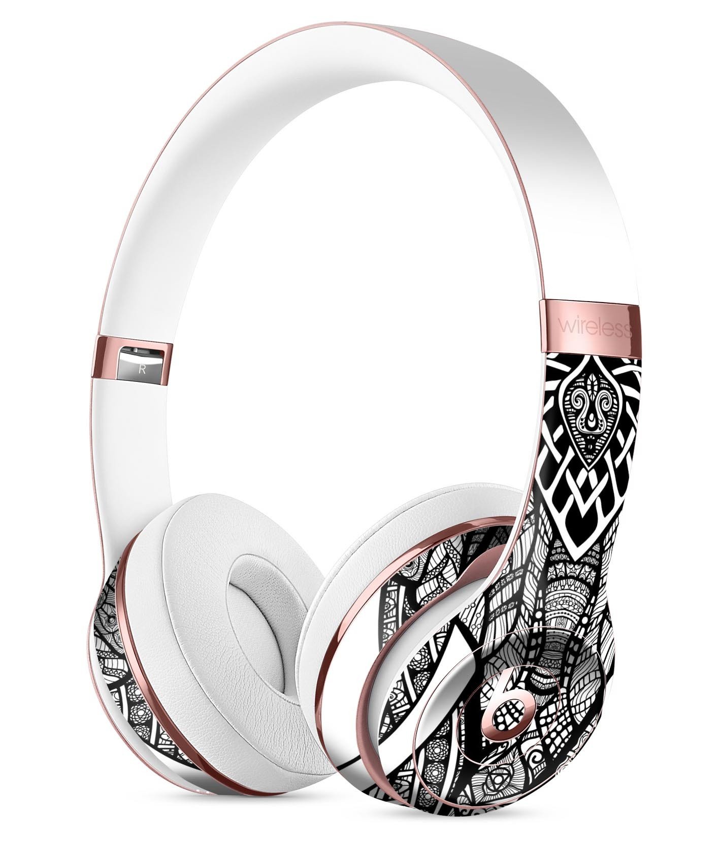 Sacred Ornate Elephant Full-Body Skin Kit for Beats by Dre Solo 3, showcasing intricate design and vibrant colors.