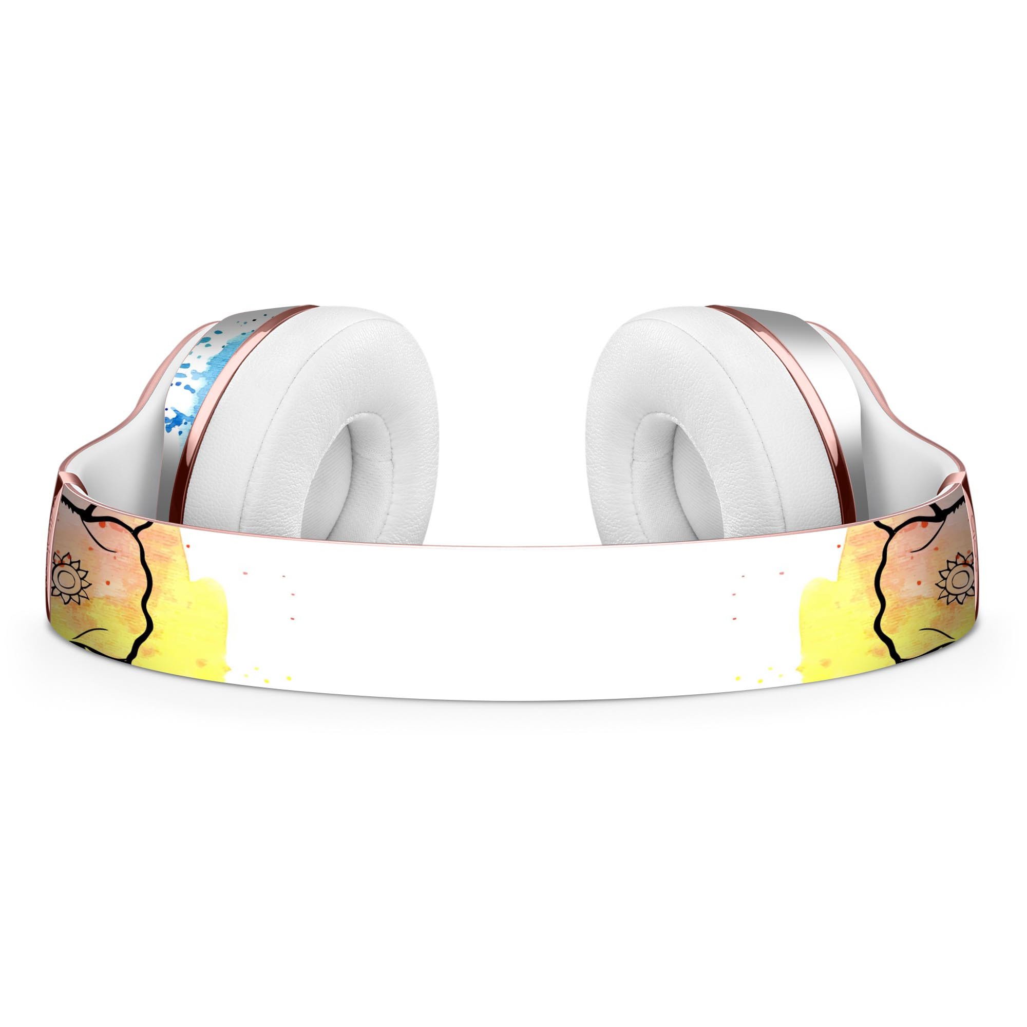 Sacred Watercolor Elephant Full-Body Skin Kit for Beats by Dre, showcasing vibrant colors and intricate design for stylish headphone protection.