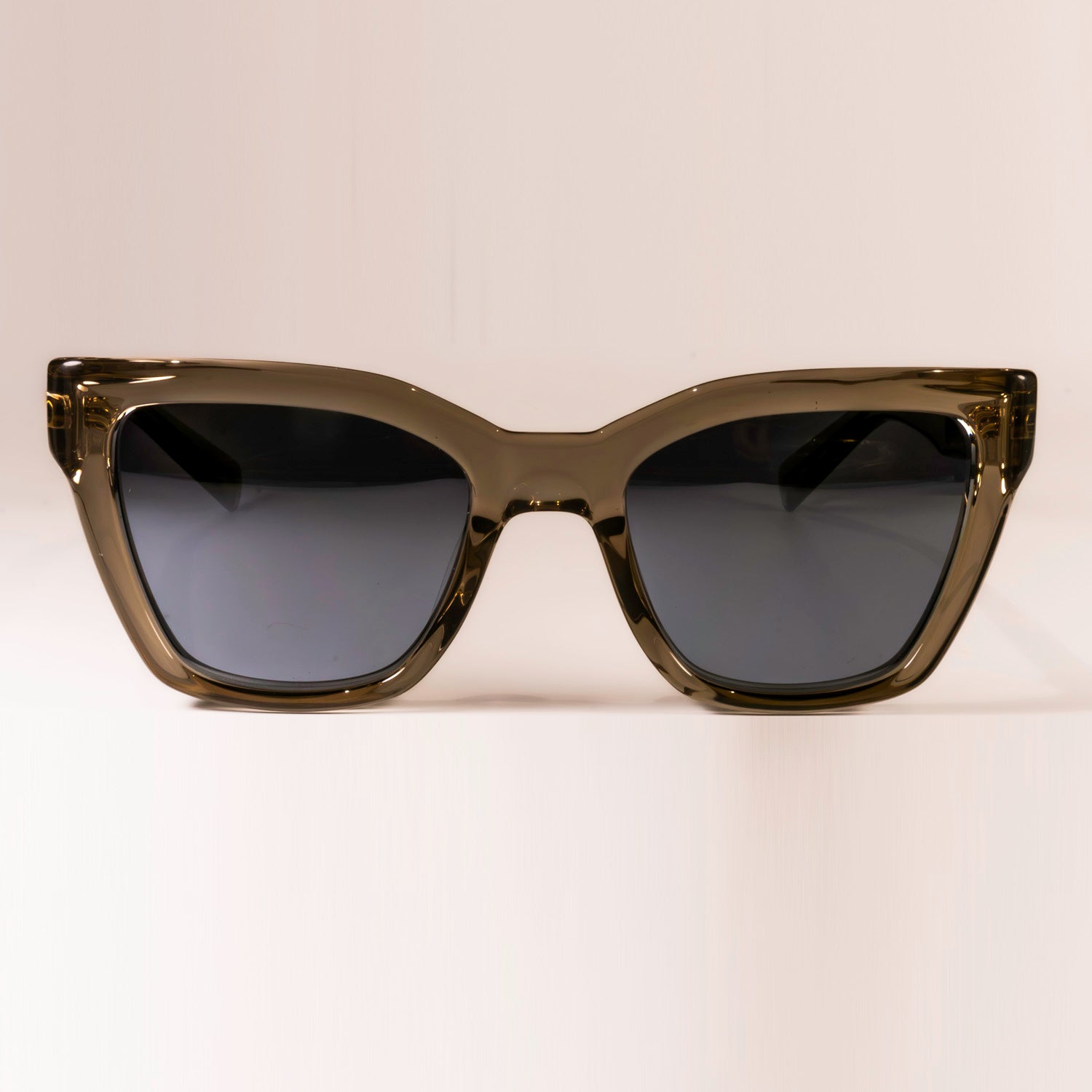 Saint Laurent Sunglasses SL-641 featuring a square black acetate frame and black lenses with logo engraving.