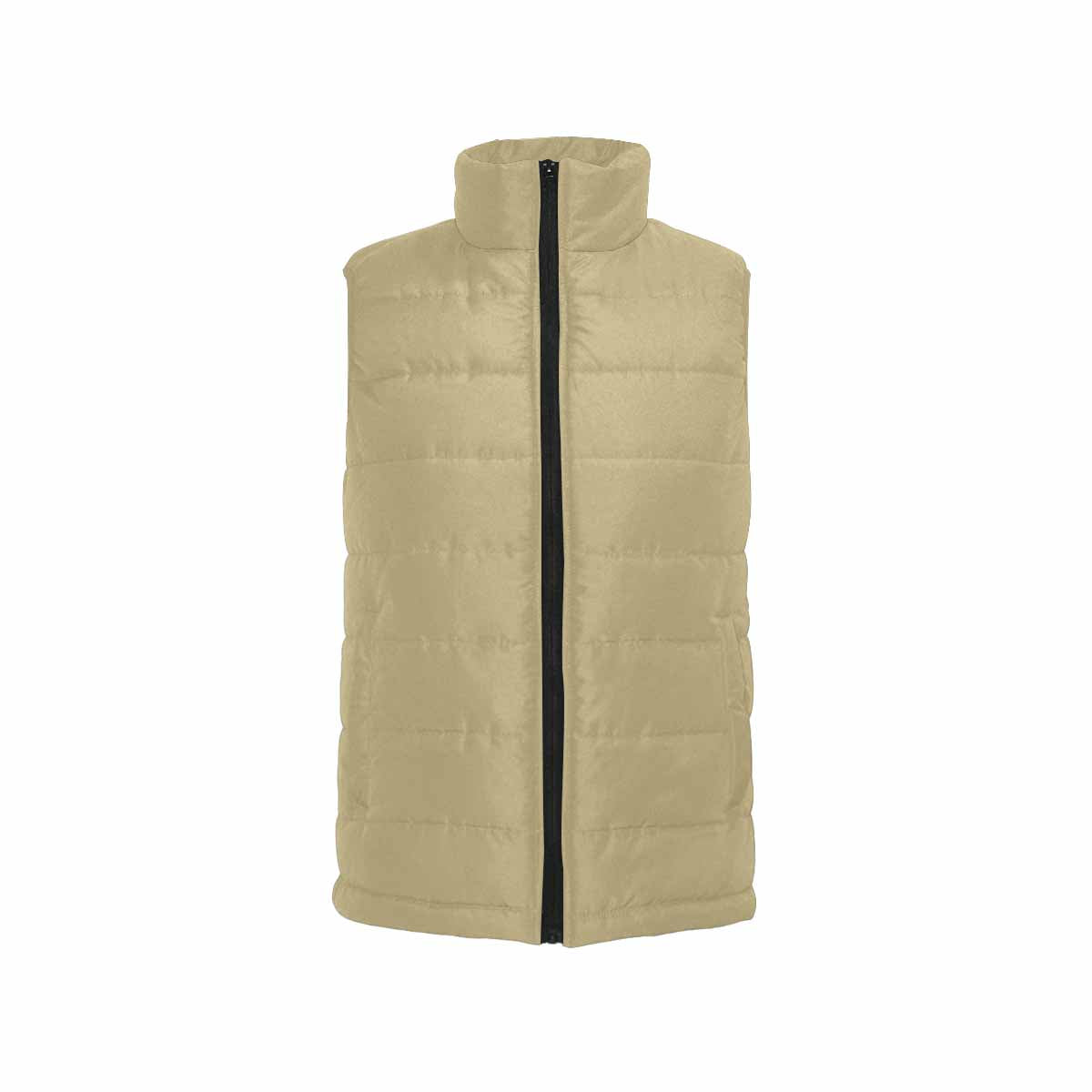 Sand Dollar Brown Men's Padded Vest featuring a quilted design and zipper closure, perfect for layering and outdoor activities.