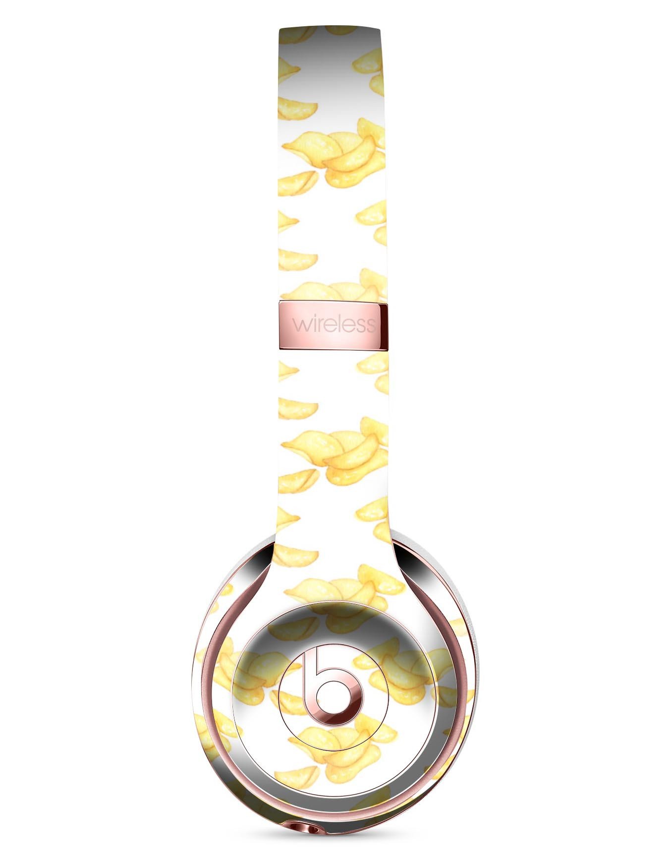 Scattered Golden Potato Chips Skin Kit for Beats by Dre Solo 3 Wireless Headphones, showcasing vibrant design and premium vinyl material.