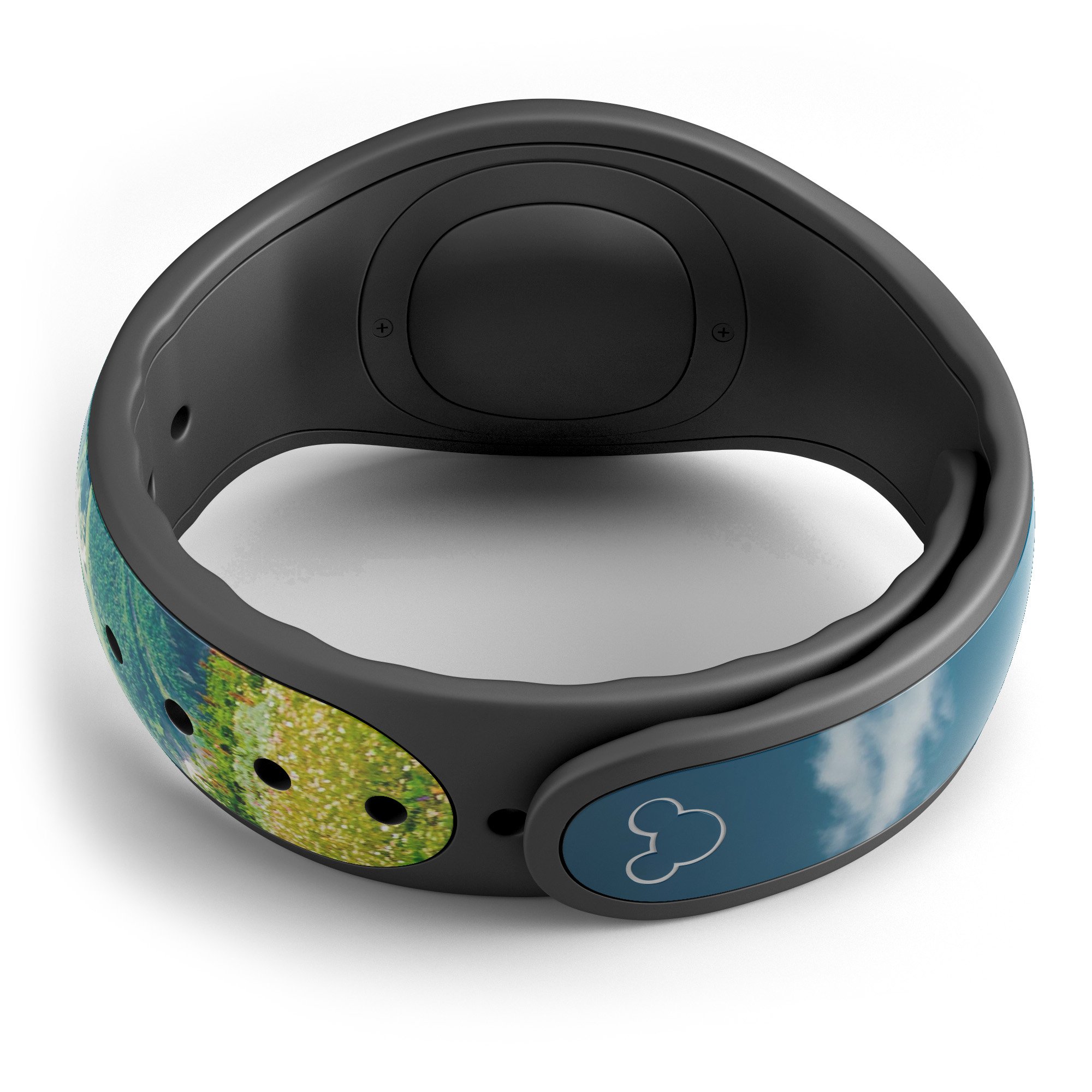 Scenic Mountaintops decal skin wrap kit for Disney Magic Band, showcasing vibrant mountain designs and high-quality finish.