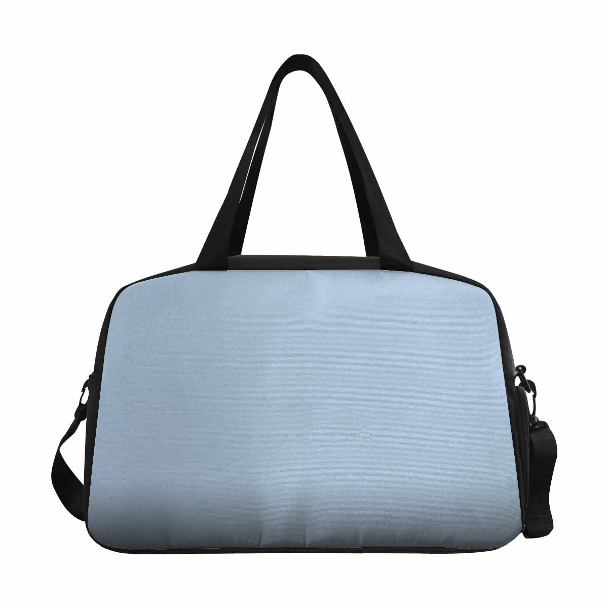 Serenity Blue Tote and Crossbody Travel Bag made from durable nylon, featuring spacious compartments and adjustable strap.