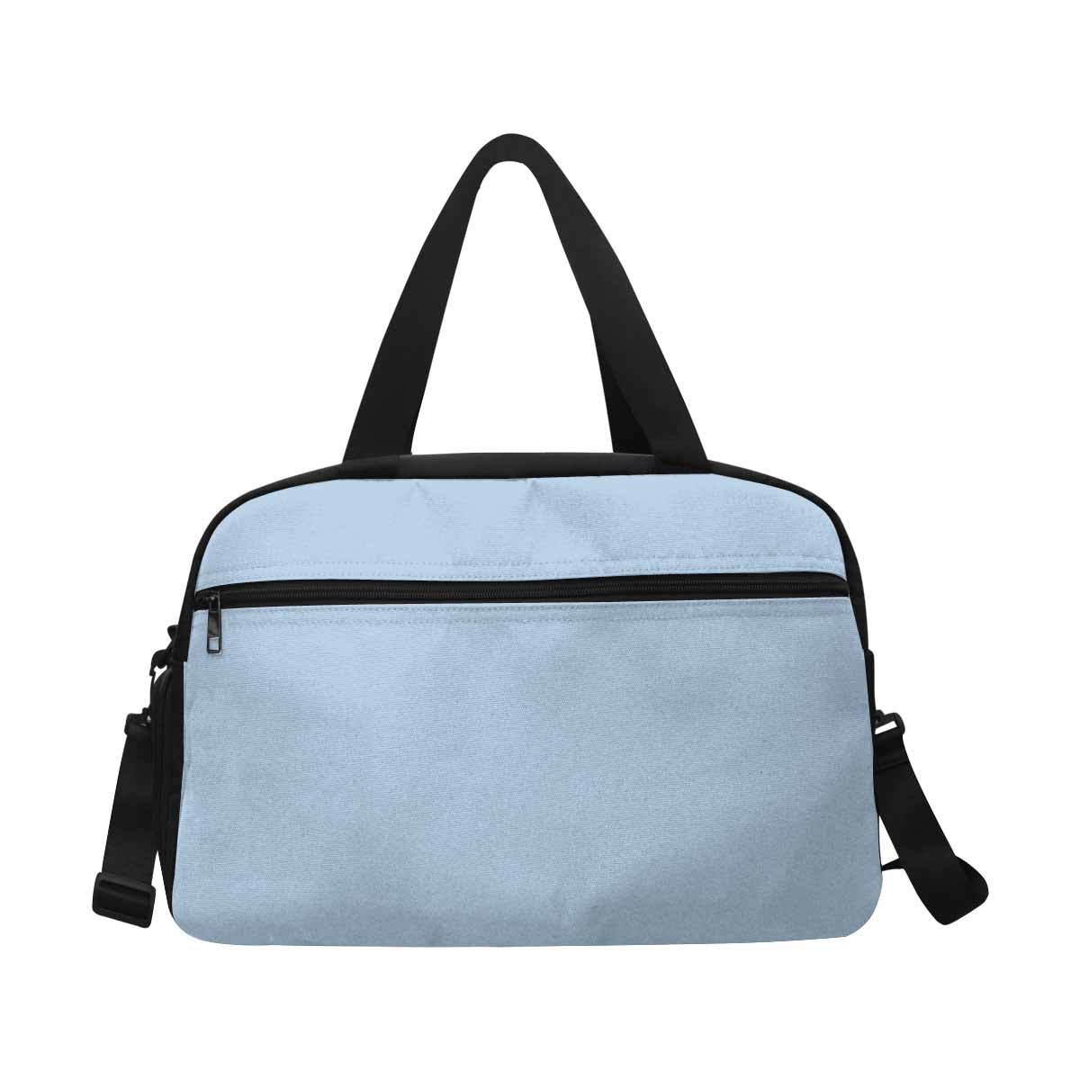 Serenity Blue Tote and Crossbody Travel Bag made from durable nylon, featuring spacious compartments and adjustable strap.