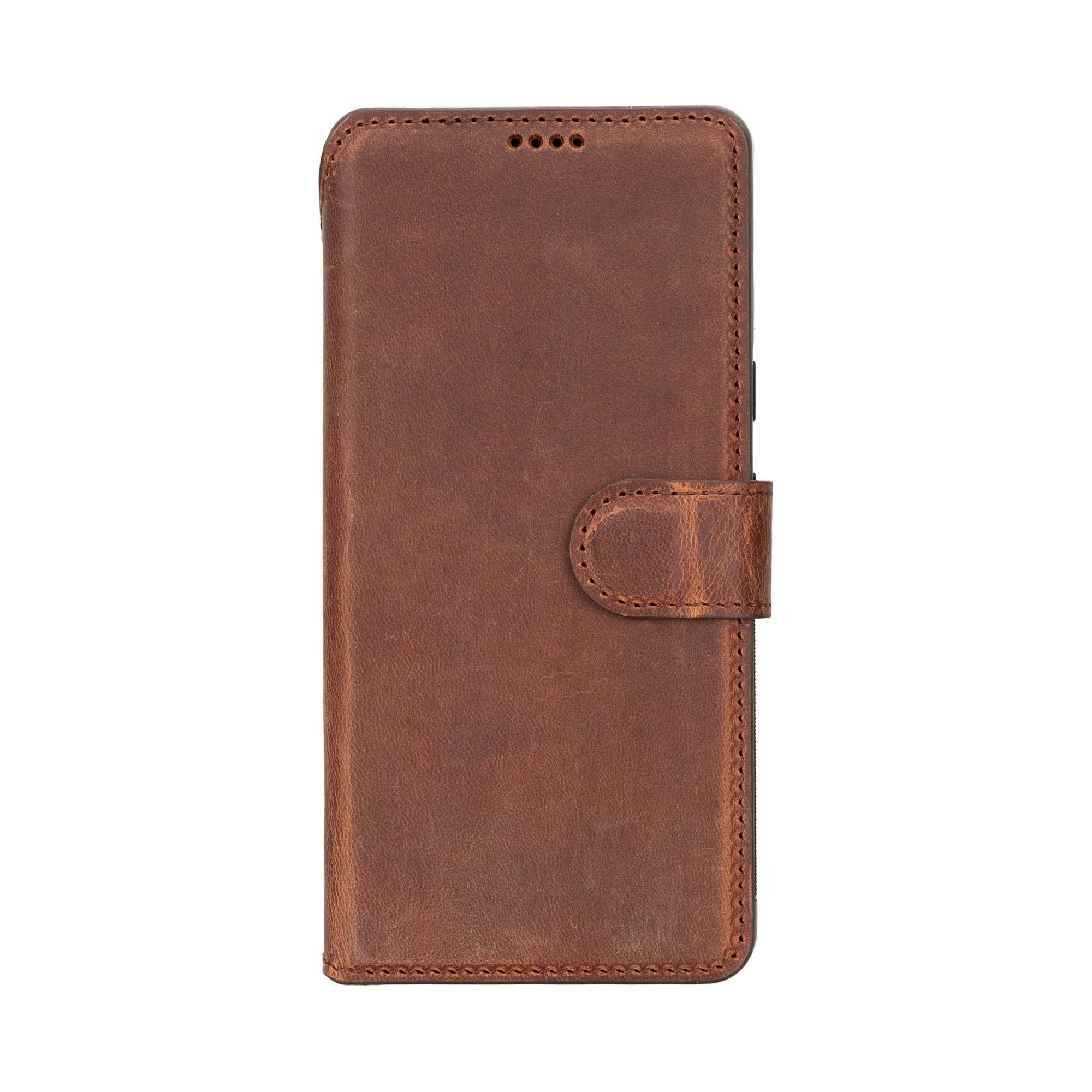 Sheridan Leather Detachable Wallet for Google Pixel 4XL & 4, showcasing its elegant design, card slots, and magnetic closure.