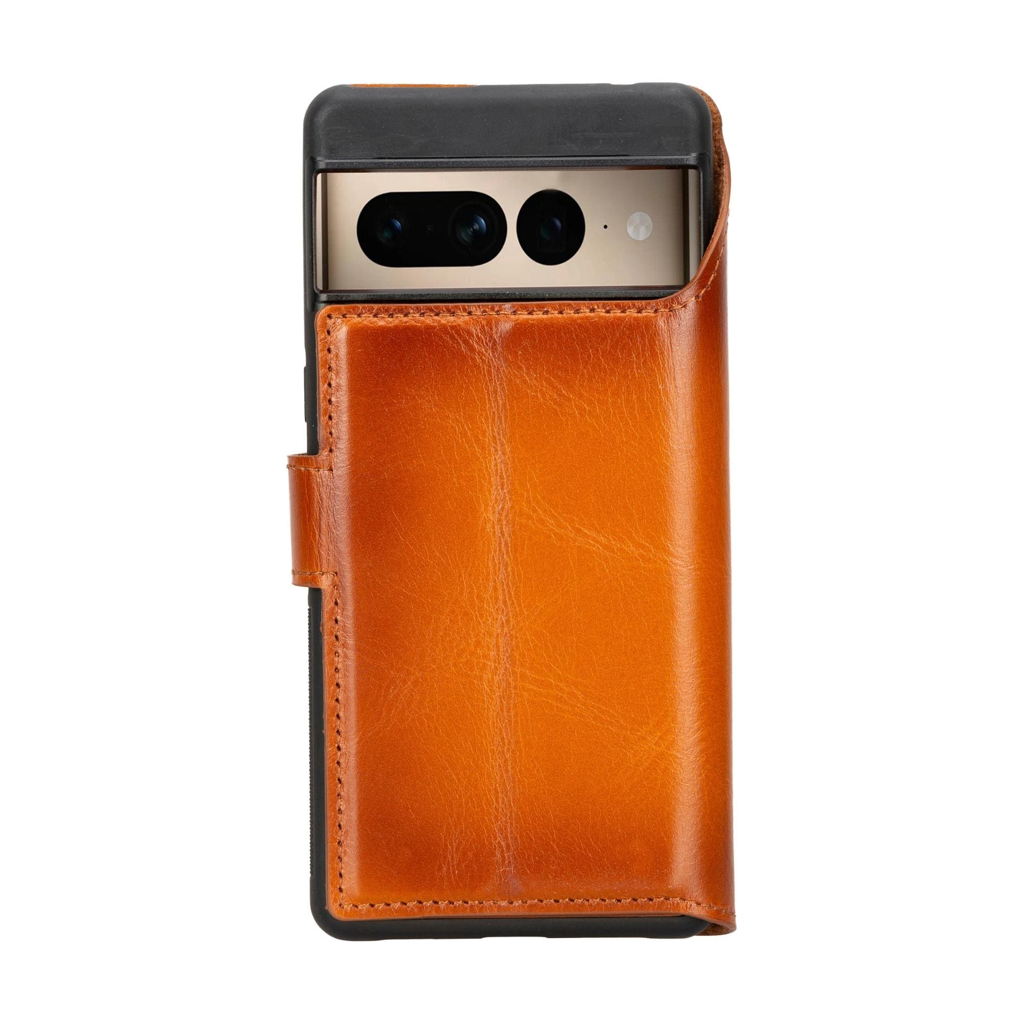 Sheridan Leather Detachable Wallet for Google Pixel 4XL & 4, showcasing its elegant design, card slots, and magnetic closure.