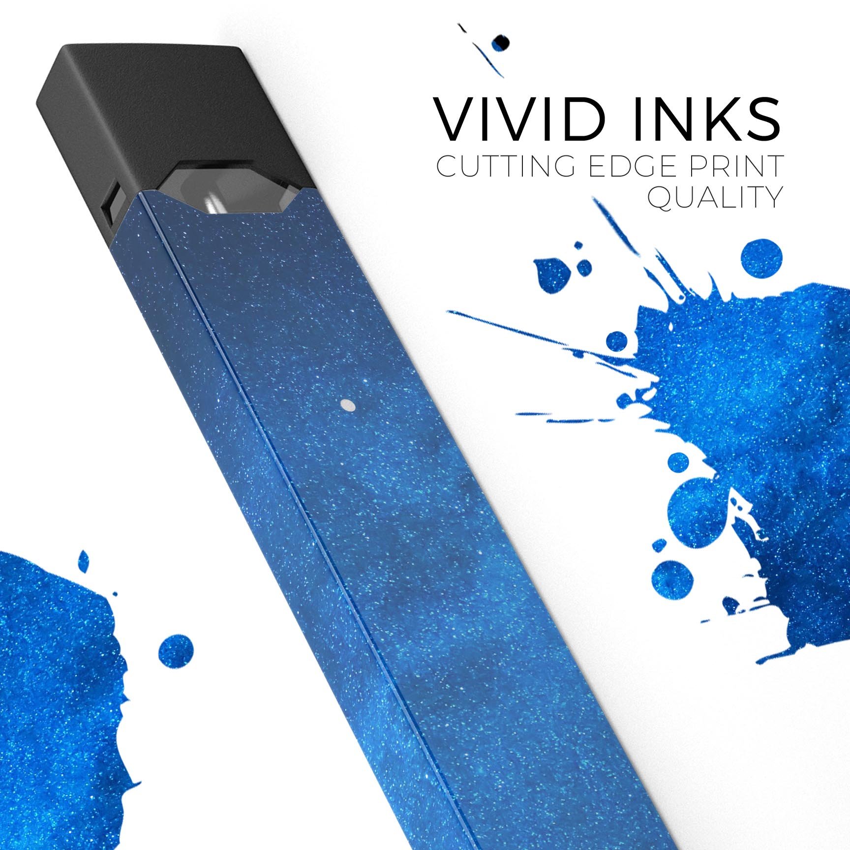 Silhouette Night Sky premium decal skin-wrap sticker for JUUL device, showcasing a starry night design with a smooth finish.