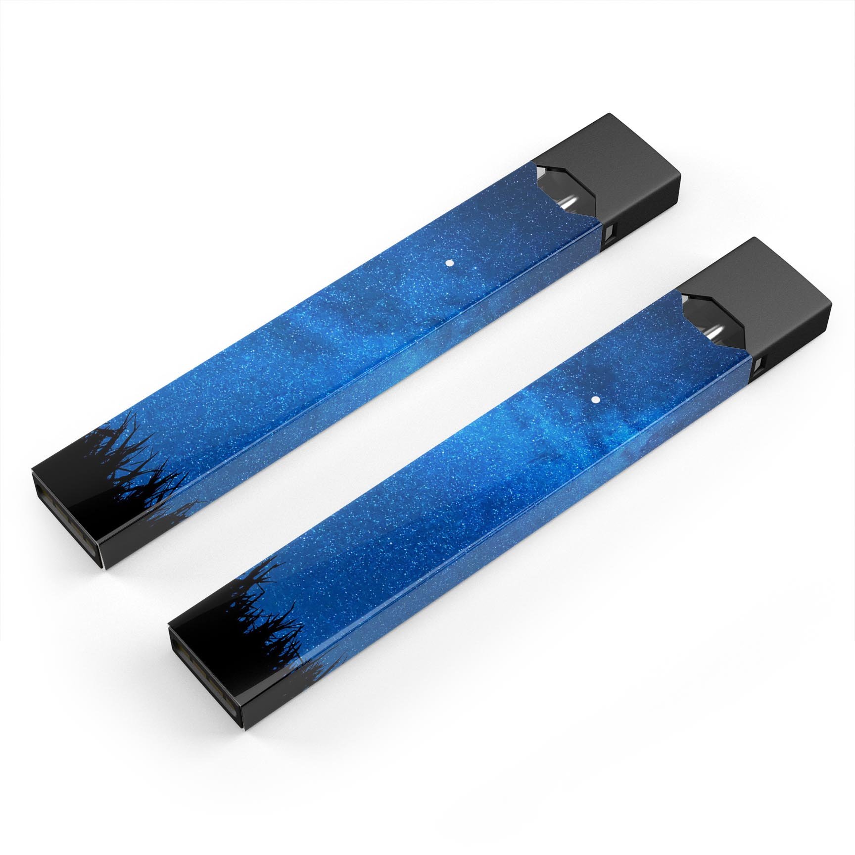 Silhouette Night Sky premium decal skin-wrap sticker for JUUL device, showcasing a starry night design with a smooth finish.