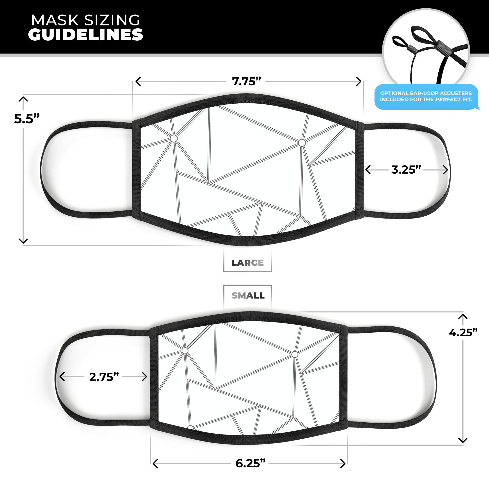 Simple Connect Mouth Cover in a stylish design, made from a cotton blend, featuring adjustable ear-loops for a perfect fit.