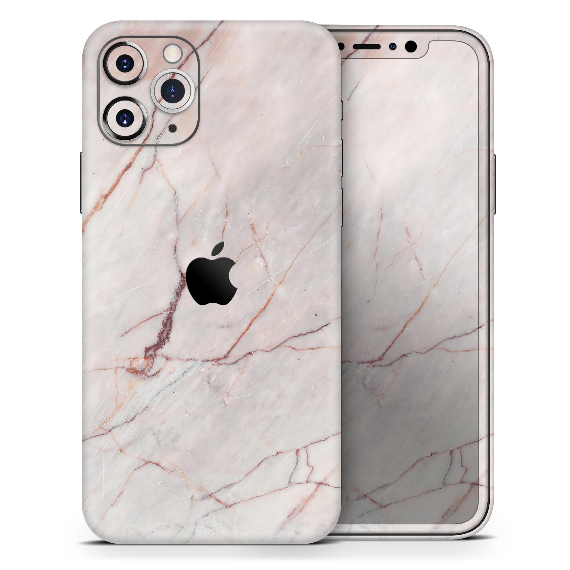 Slate Marble Surface V11 Skin-Kit for Apple iPhone, showcasing a stylish marble design on a sleek device.