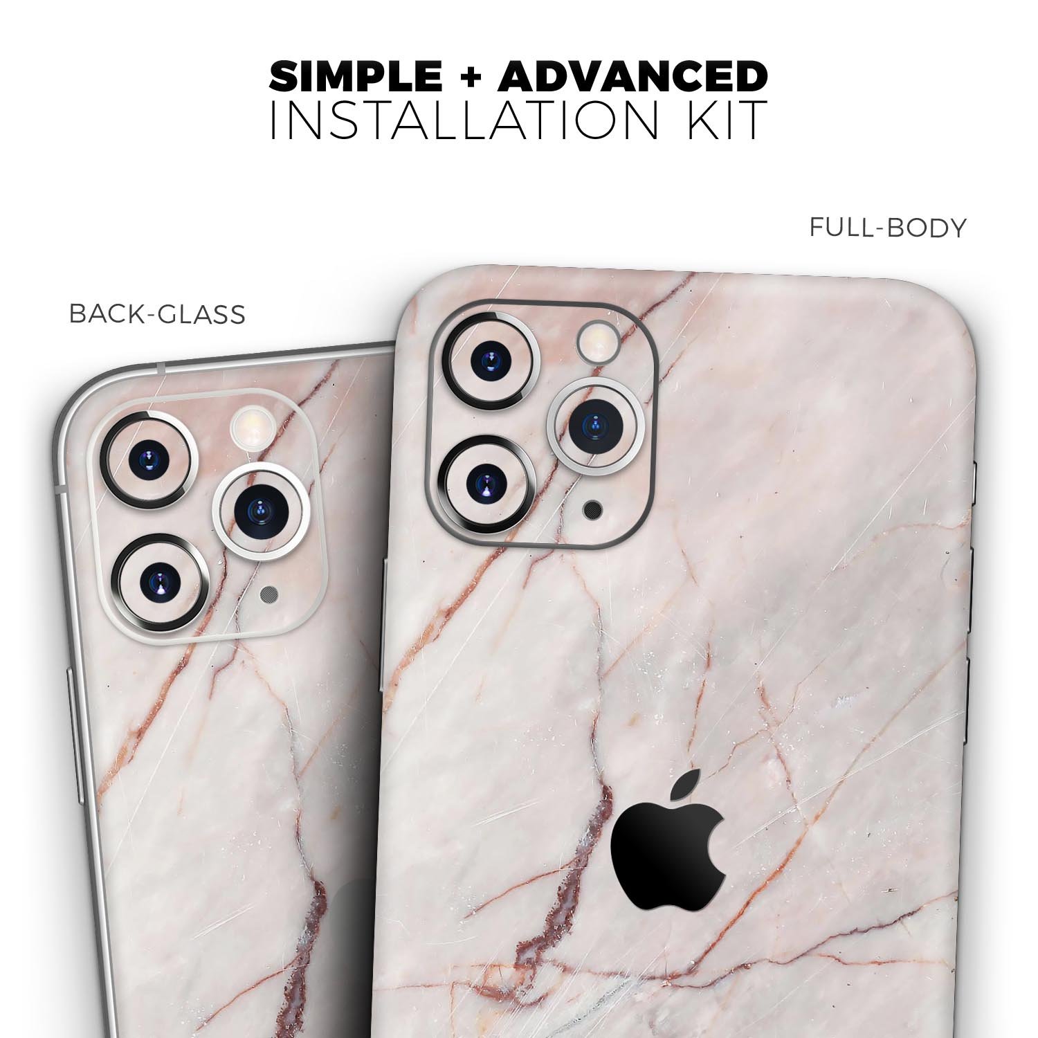 Slate Marble Surface V11 Skin-Kit for Apple iPhone, showcasing a stylish marble design on a sleek device.