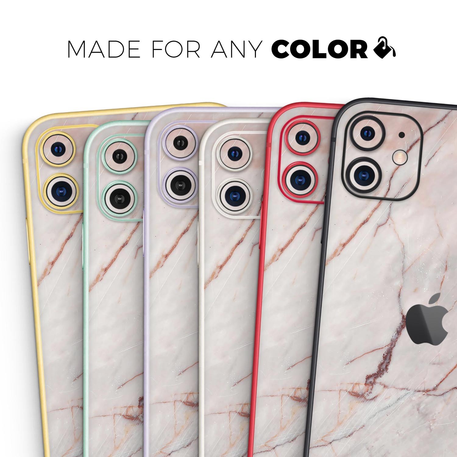 Slate Marble Surface V11 Skin-Kit for Apple iPhone, showcasing a stylish marble design on a sleek device.