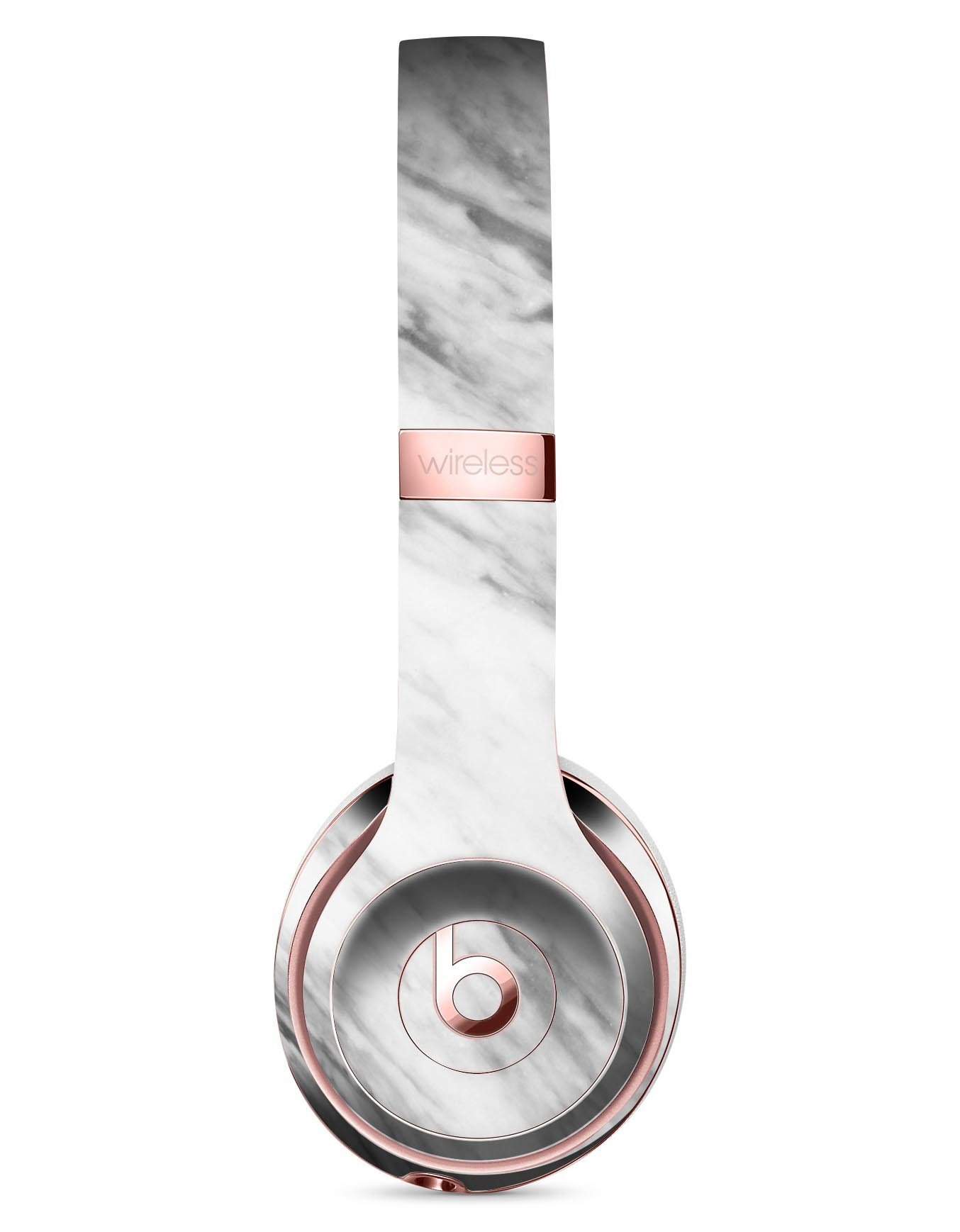 Slate Marble Surface V10 Full-Body Skin Kit for Beats by Dre Solo 3 Wireless Headphones, showcasing a stylish marble design.