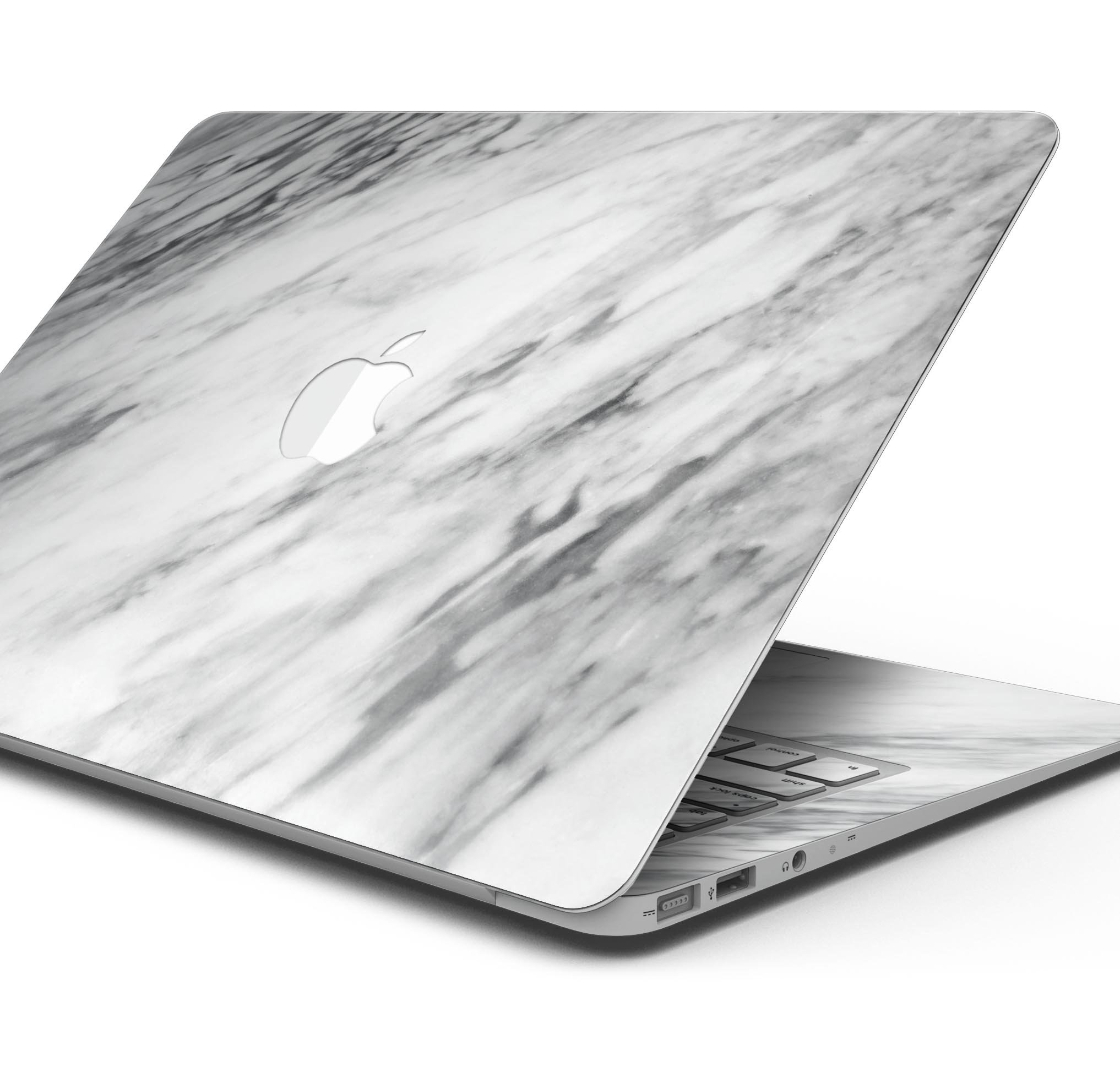 Slate Marble Surface V10 Skin Decal Wrap Kit for MacBook, showcasing a stylish marble design with a premium vinyl finish.