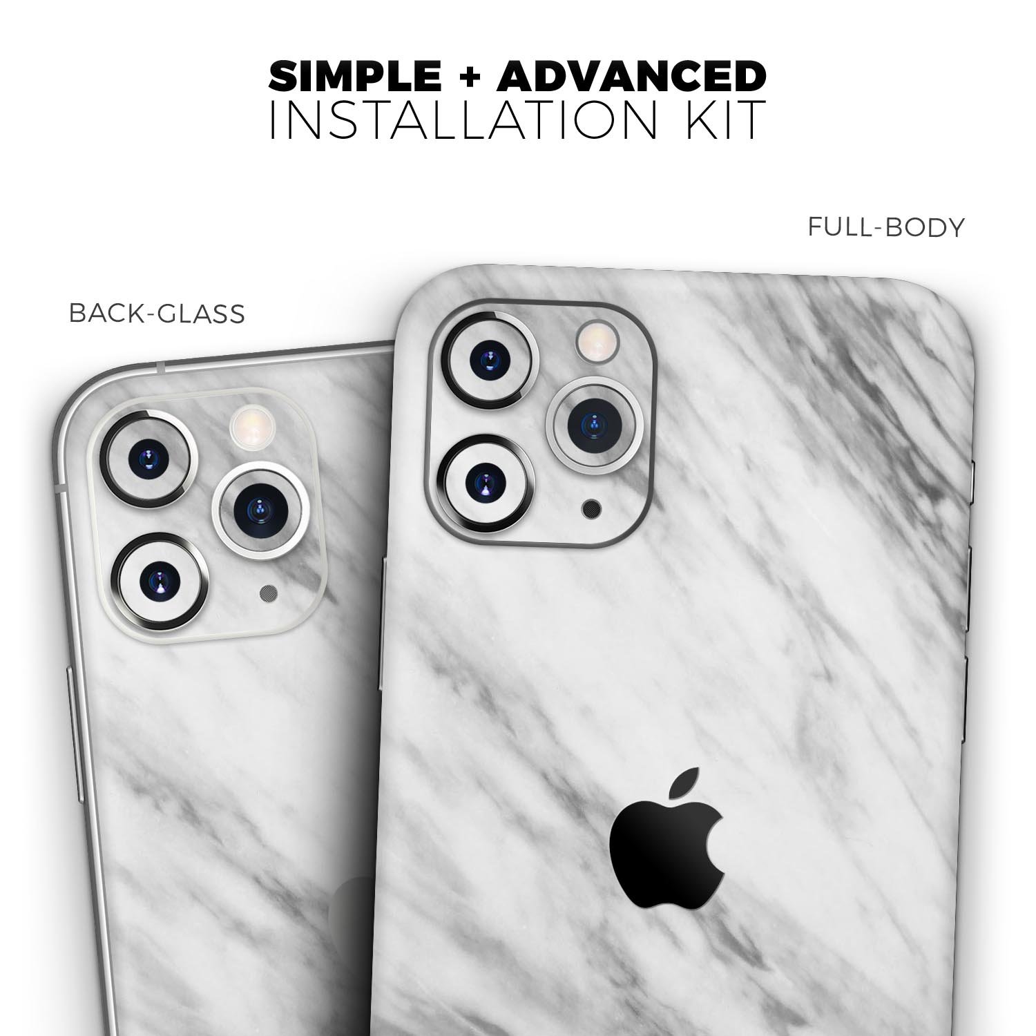 Slate Marble Surface V10 Skin-Kit for Apple iPhone, showcasing a stylish marble design with a premium vinyl finish.