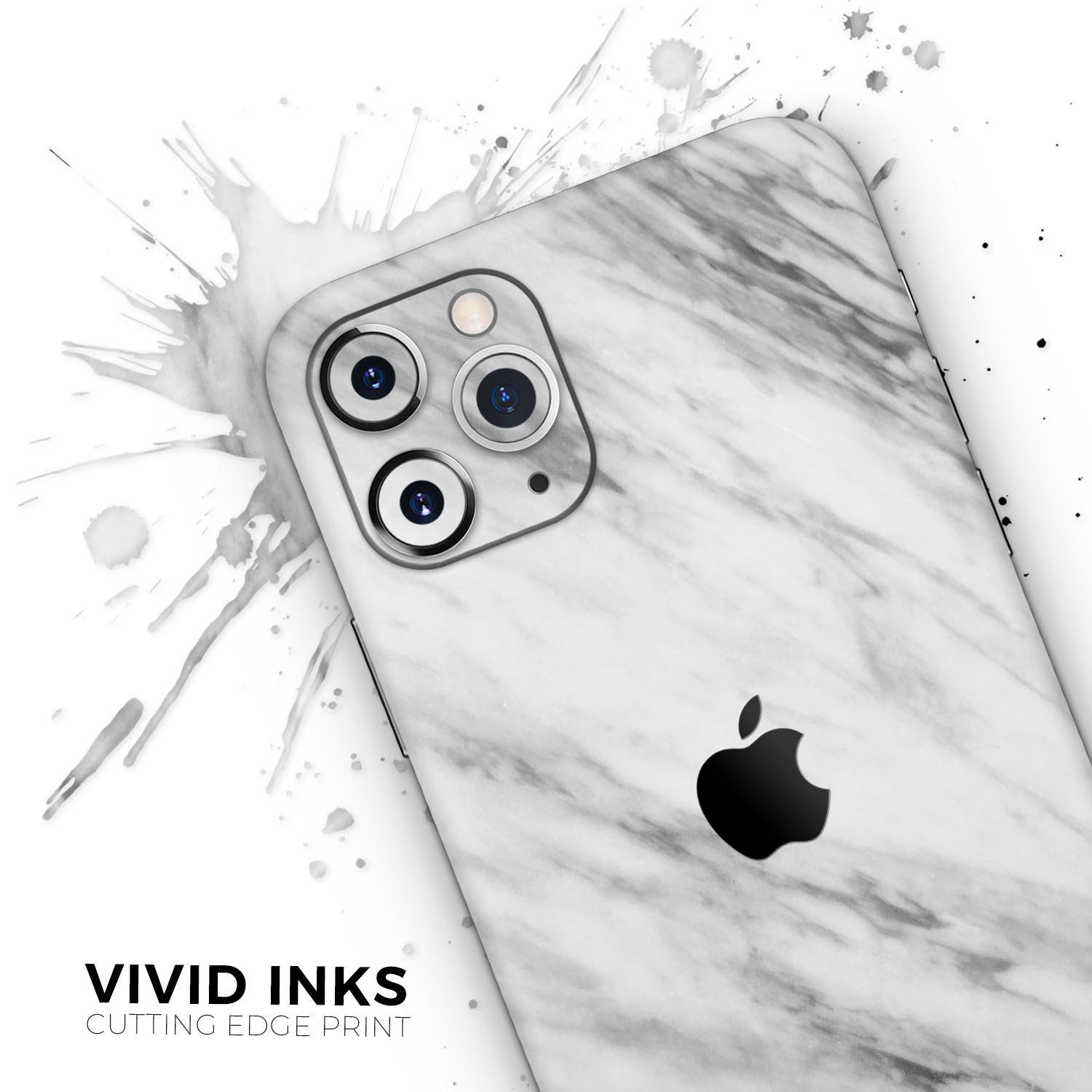 Slate Marble Surface V10 Skin-Kit for Apple iPhone, showcasing a stylish marble design with a premium vinyl finish.