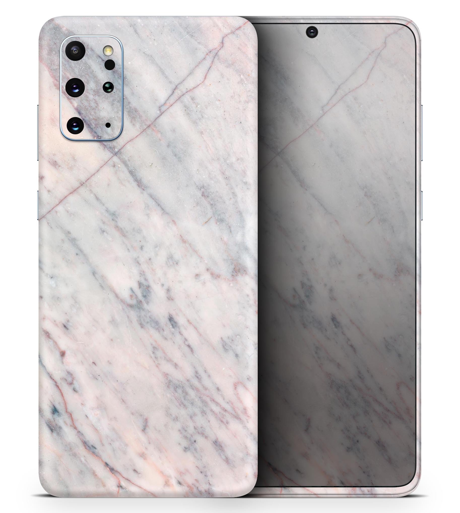 Slate Marble Surface V12 Skin-Kit for Samsung Galaxy S-Series, showcasing a stylish marble design on a sleek device.