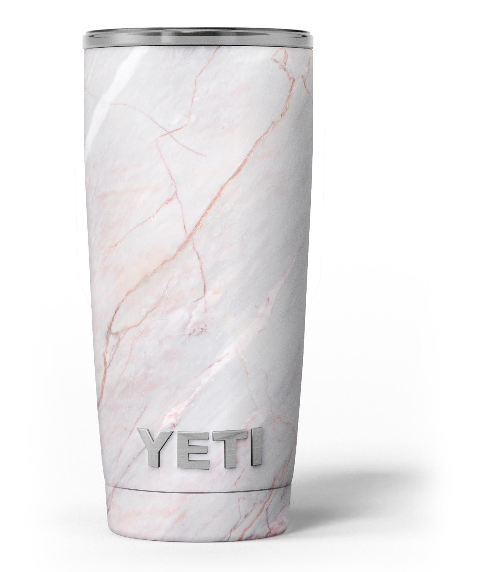 Slate Marble Surface V14 skin decal vinyl wrap kit for Yeti Coolers, showcasing a stylish marble design.