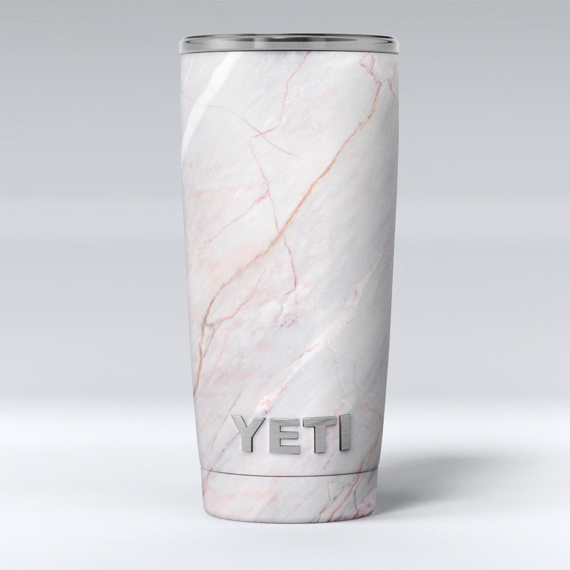 Slate Marble Surface V14 skin decal vinyl wrap kit for Yeti Coolers, showcasing a stylish marble design.