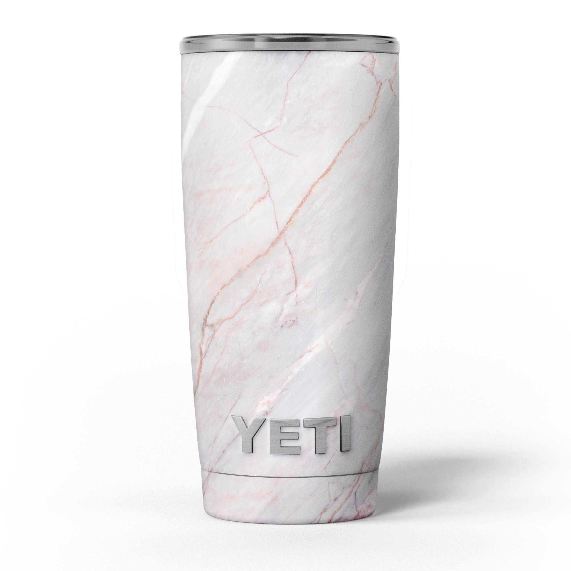 Slate Marble Surface V14 skin decal vinyl wrap kit for Yeti Coolers, showcasing a stylish marble design.