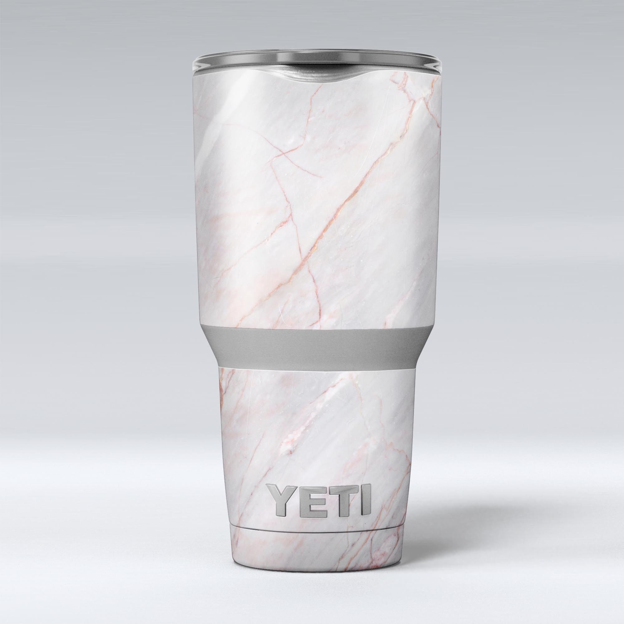 Slate Marble Surface V14 skin decal vinyl wrap kit for Yeti Coolers, showcasing a stylish marble design.