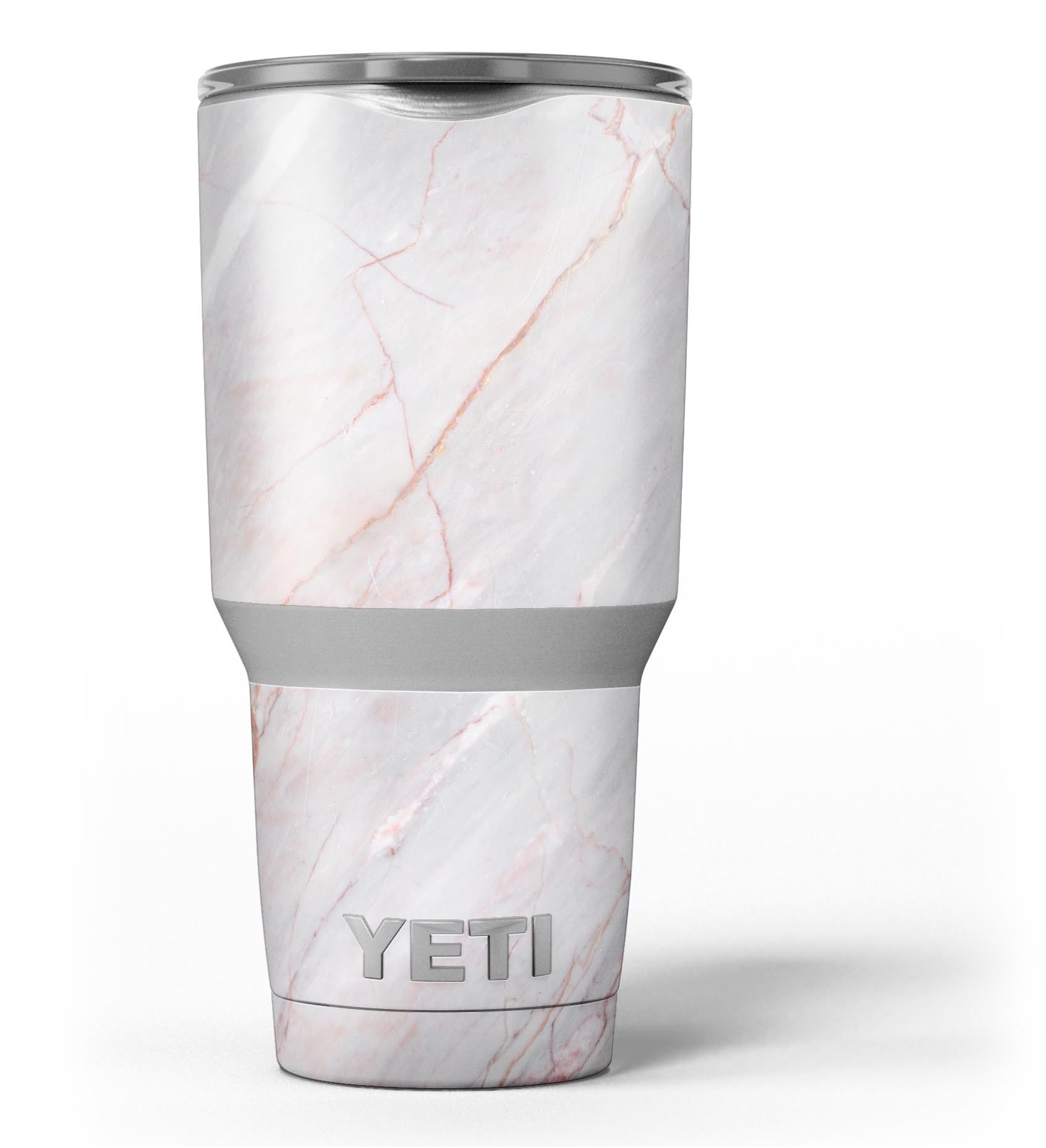 Slate Marble Surface V14 skin decal vinyl wrap kit for Yeti Coolers, showcasing a stylish marble design.