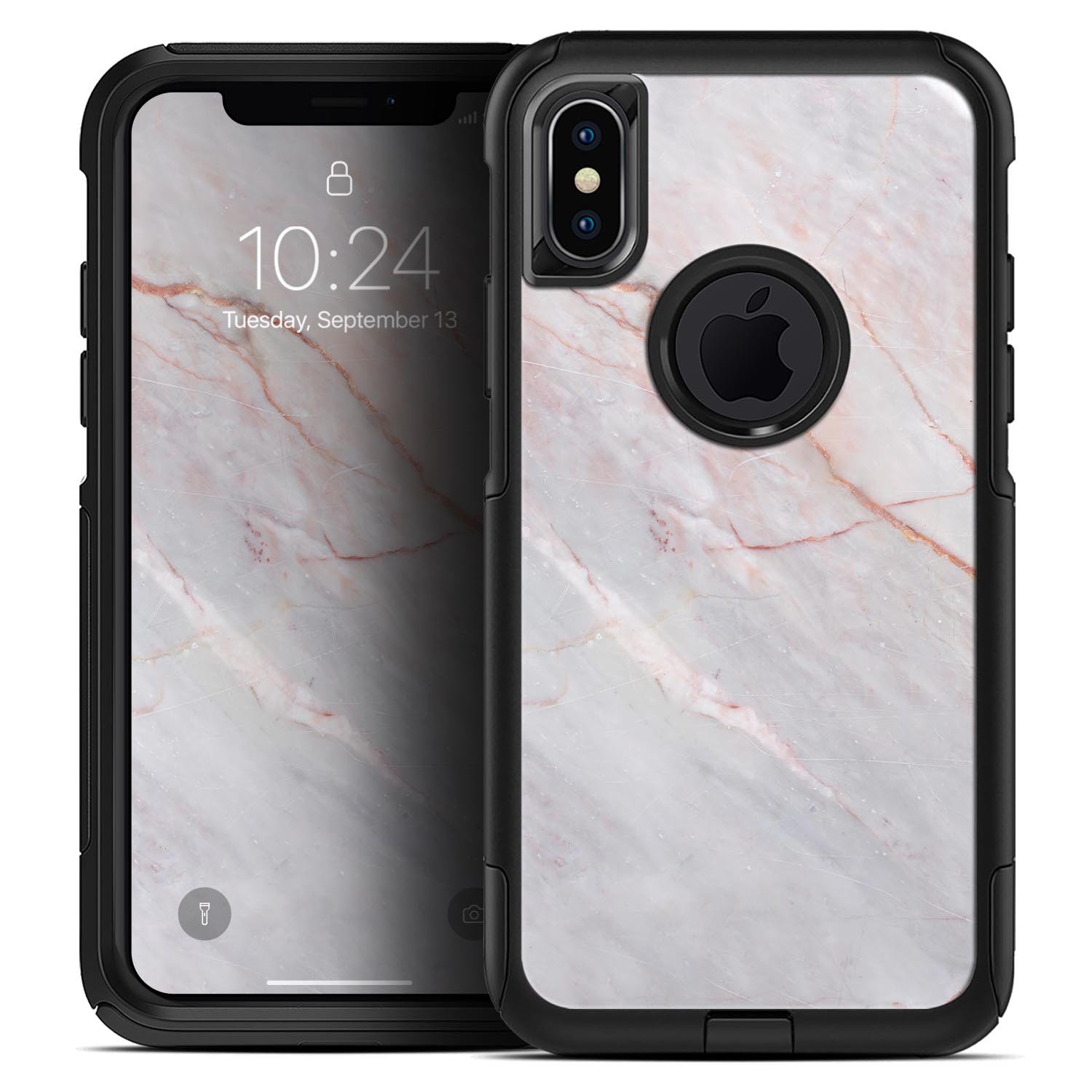 Slate Marble Surface V14 Skin Kit designed for iPhone OtterBox Cases, showcasing a stylish marble pattern.