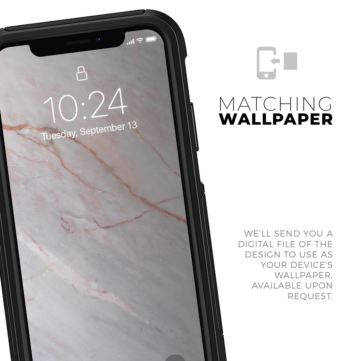 Slate Marble Surface V14 Skin Kit designed for iPhone OtterBox Cases, showcasing a stylish marble pattern.