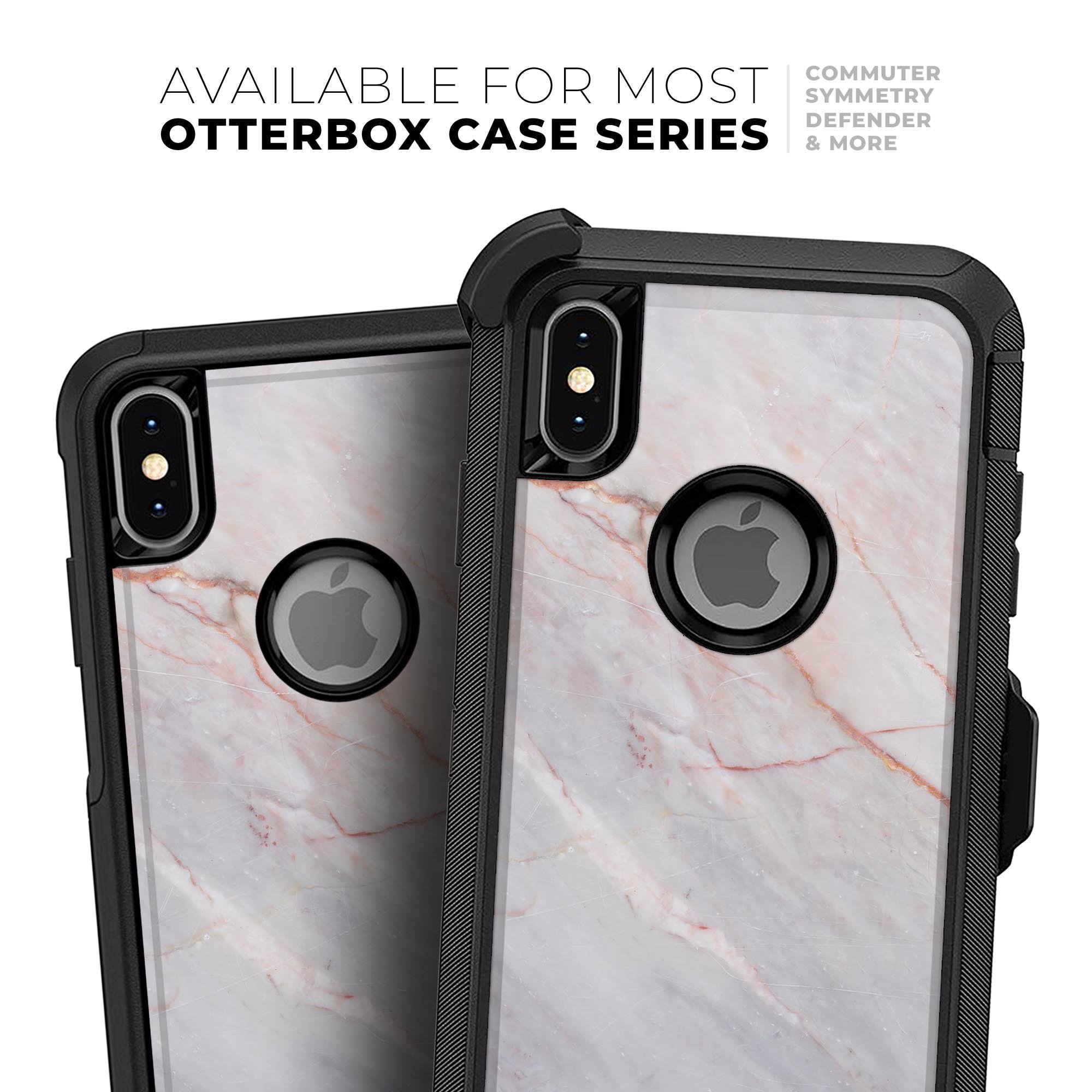 Slate Marble Surface V14 Skin Kit designed for iPhone OtterBox Cases, showcasing a stylish marble pattern.