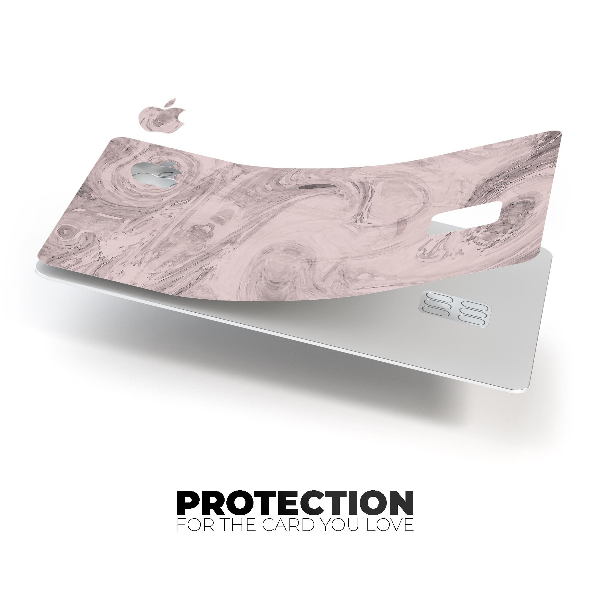 Slate Marble Surface V19 decal skin for Apple Card, showcasing premium vinyl design and protective features.