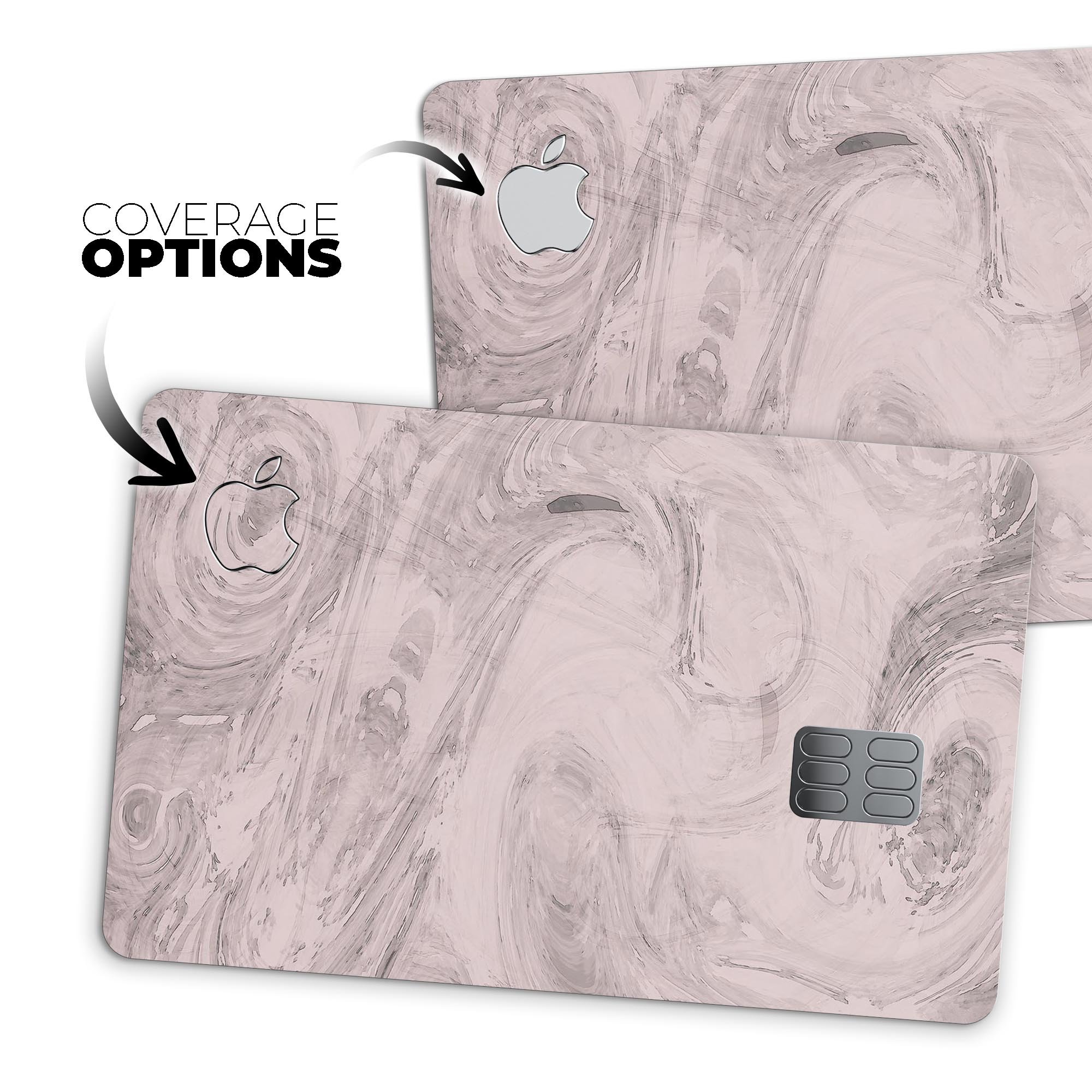 Slate Marble Surface V19 decal skin for Apple Card, showcasing premium vinyl design and protective features.