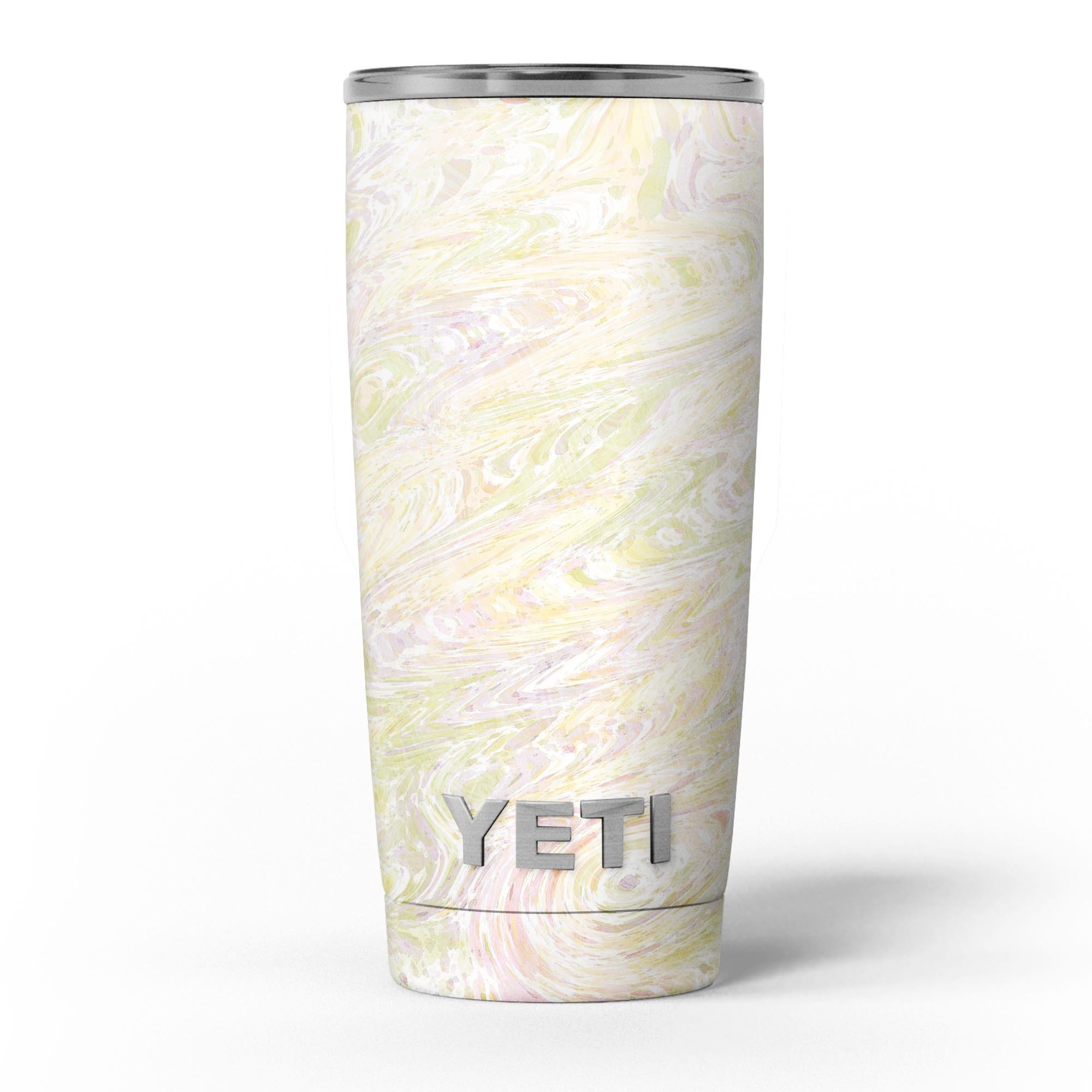 Slate Marble Surface V20 skin decal vinyl wrap kit for Yeti Coolers, showcasing a stylish marble design.