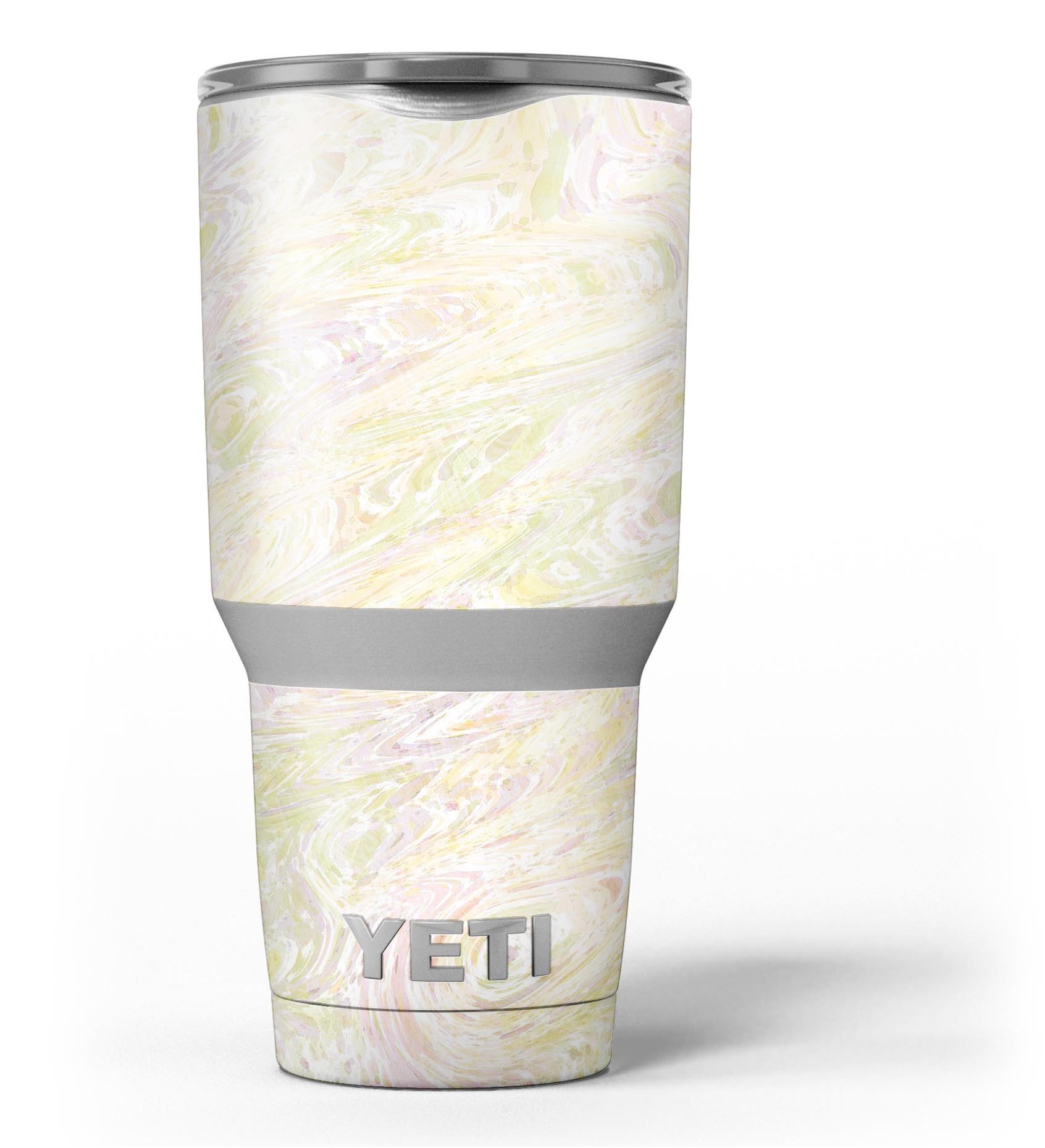 Slate Marble Surface V20 skin decal vinyl wrap kit for Yeti Coolers, showcasing a stylish marble design.