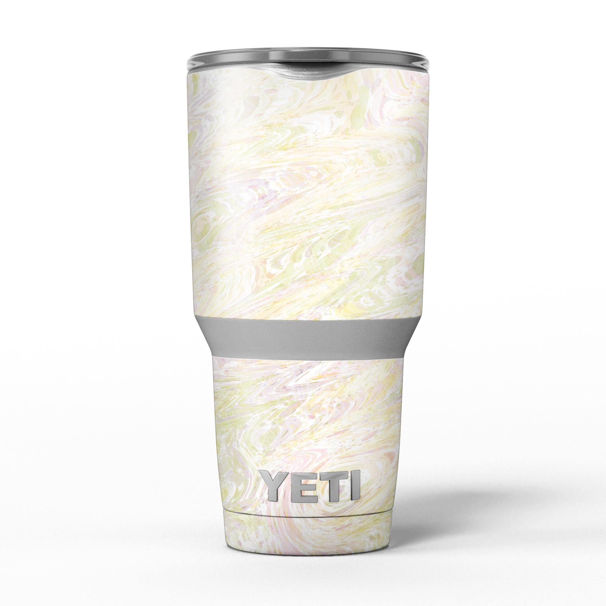 Slate Marble Surface V20 skin decal vinyl wrap kit for Yeti Coolers, showcasing a stylish marble design.