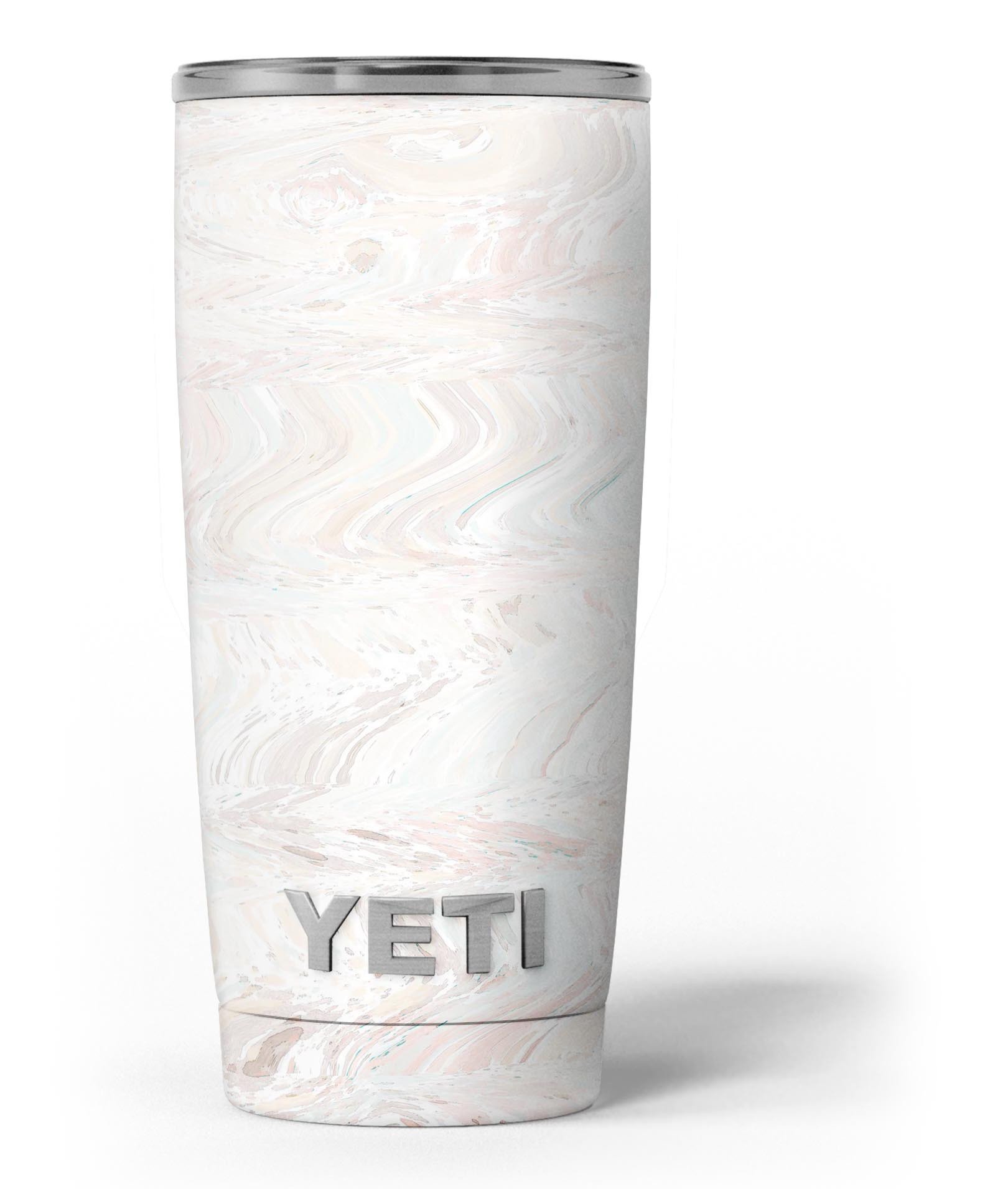 Slate Marble Surface V26 skin decal vinyl wrap kit for Yeti Coolers, showcasing a stylish marble design.