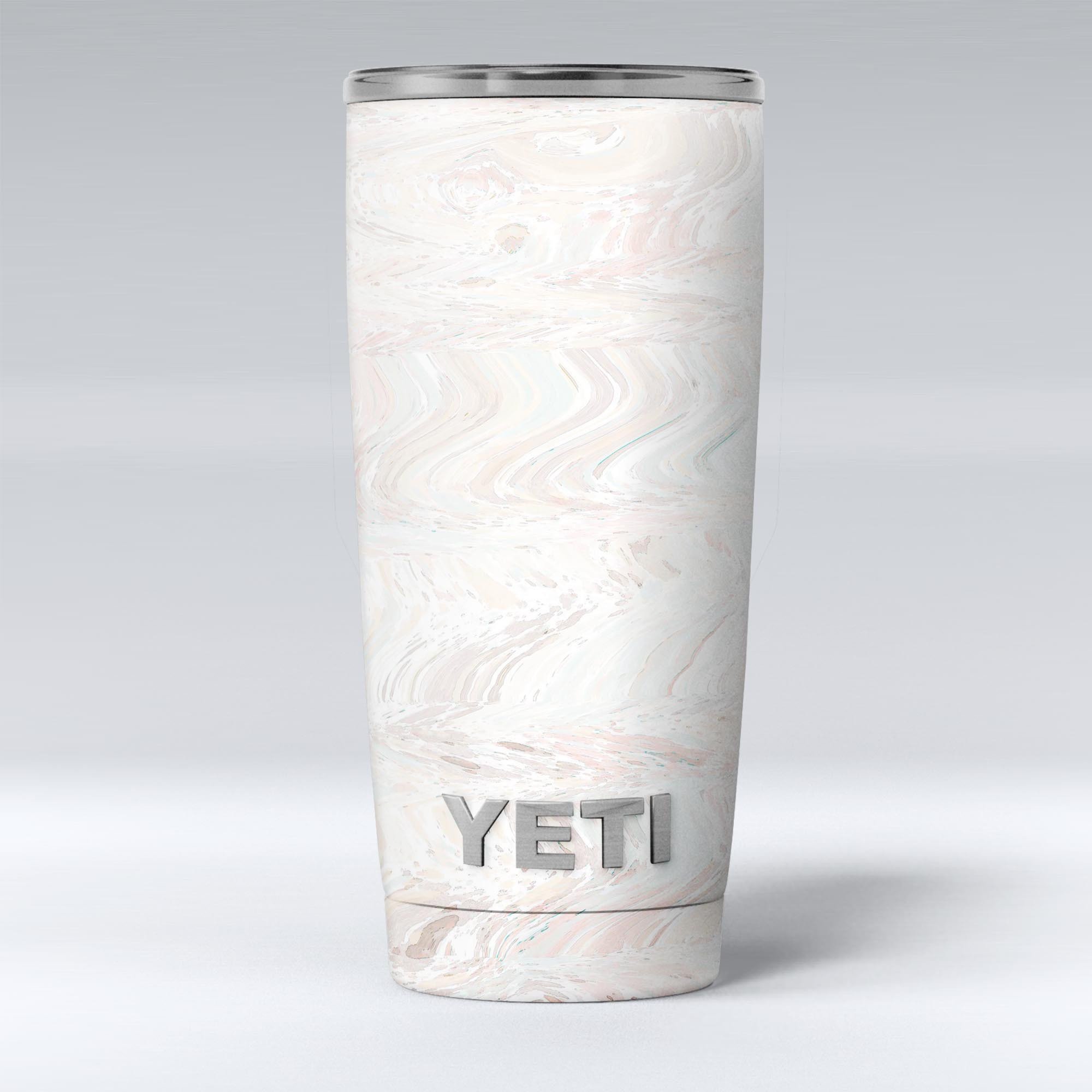 Slate Marble Surface V26 skin decal vinyl wrap kit for Yeti Coolers, showcasing a stylish marble design.