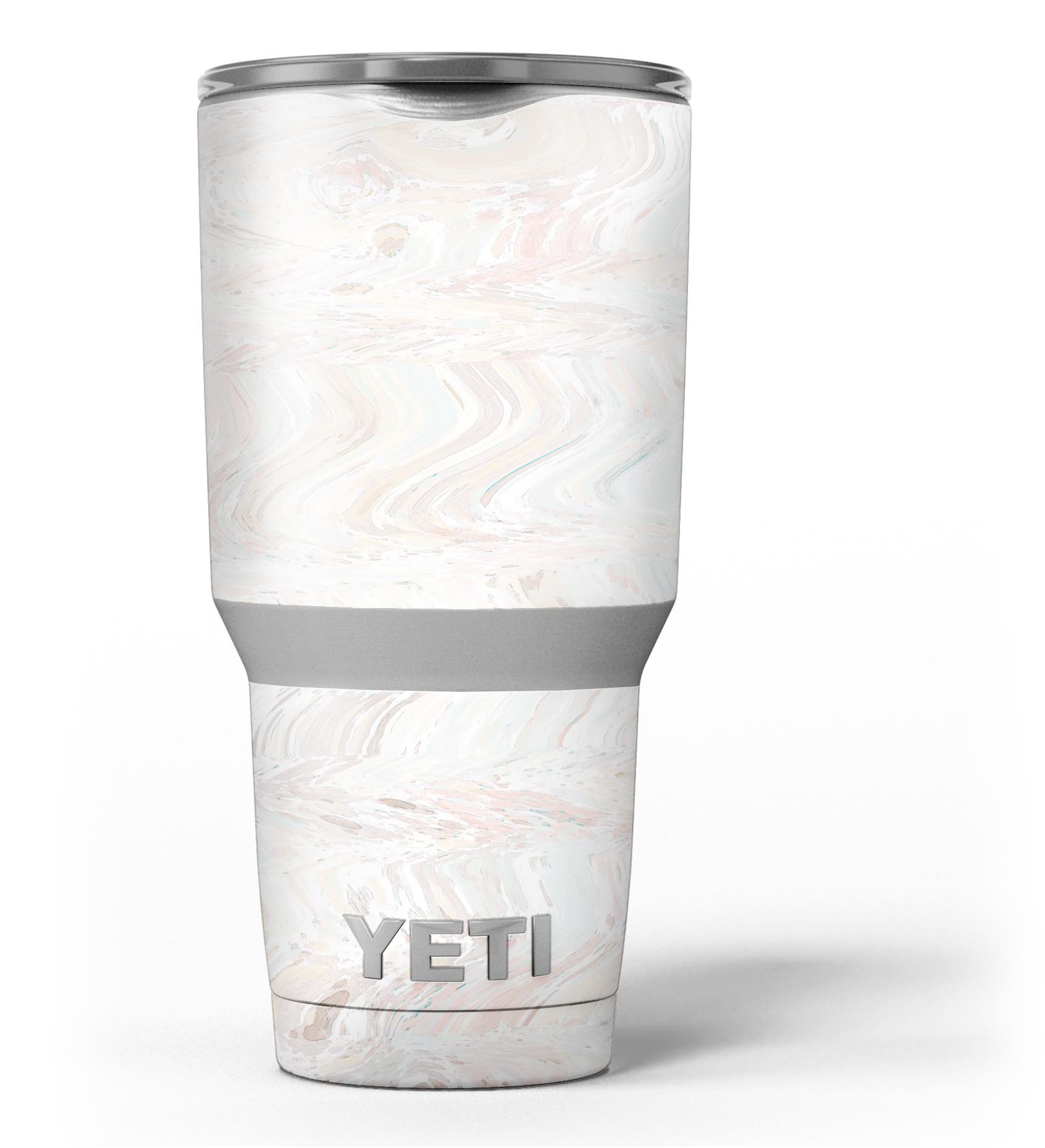 Slate Marble Surface V26 skin decal vinyl wrap kit for Yeti Coolers, showcasing a stylish marble design.