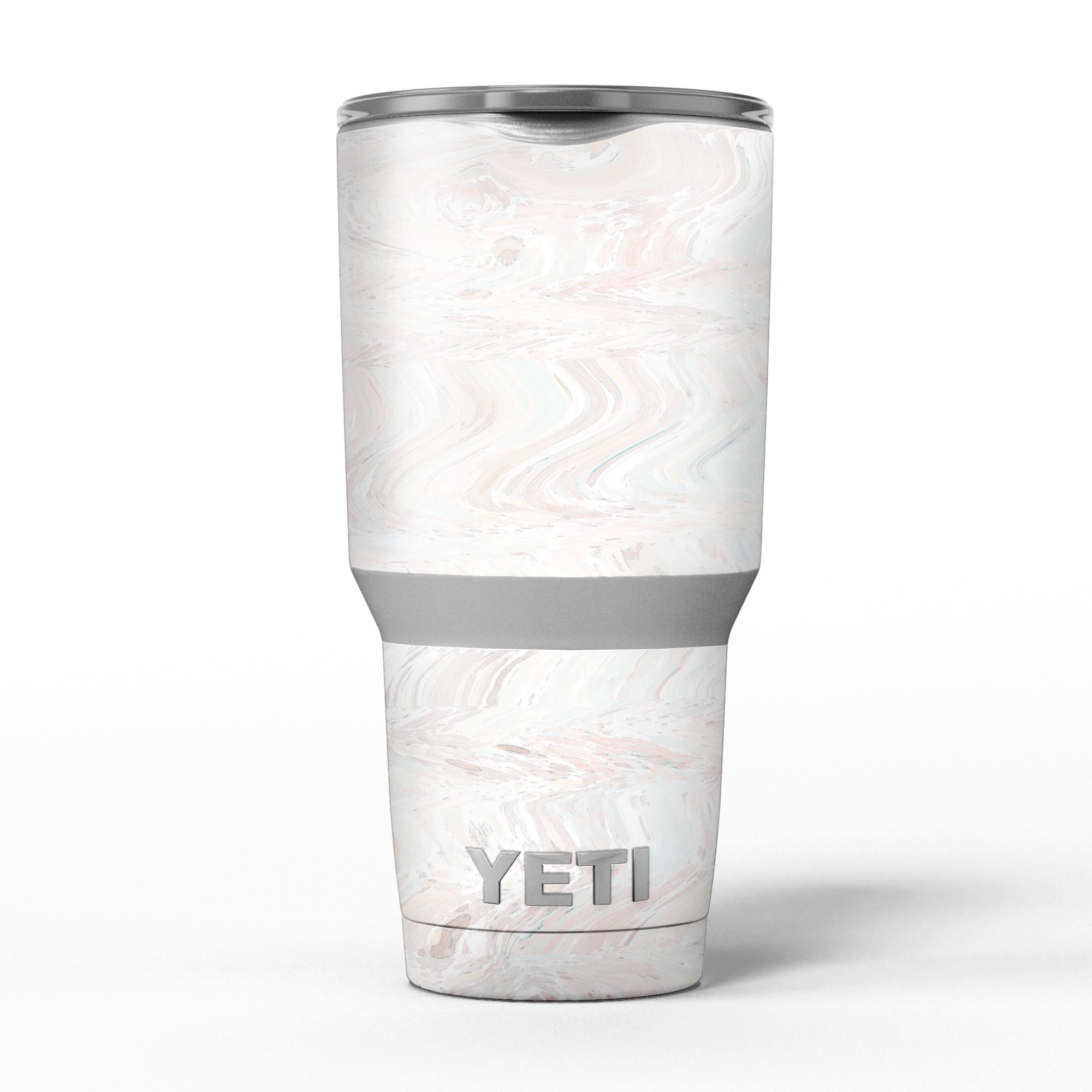 Slate Marble Surface V26 skin decal vinyl wrap kit for Yeti Coolers, showcasing a stylish marble design.