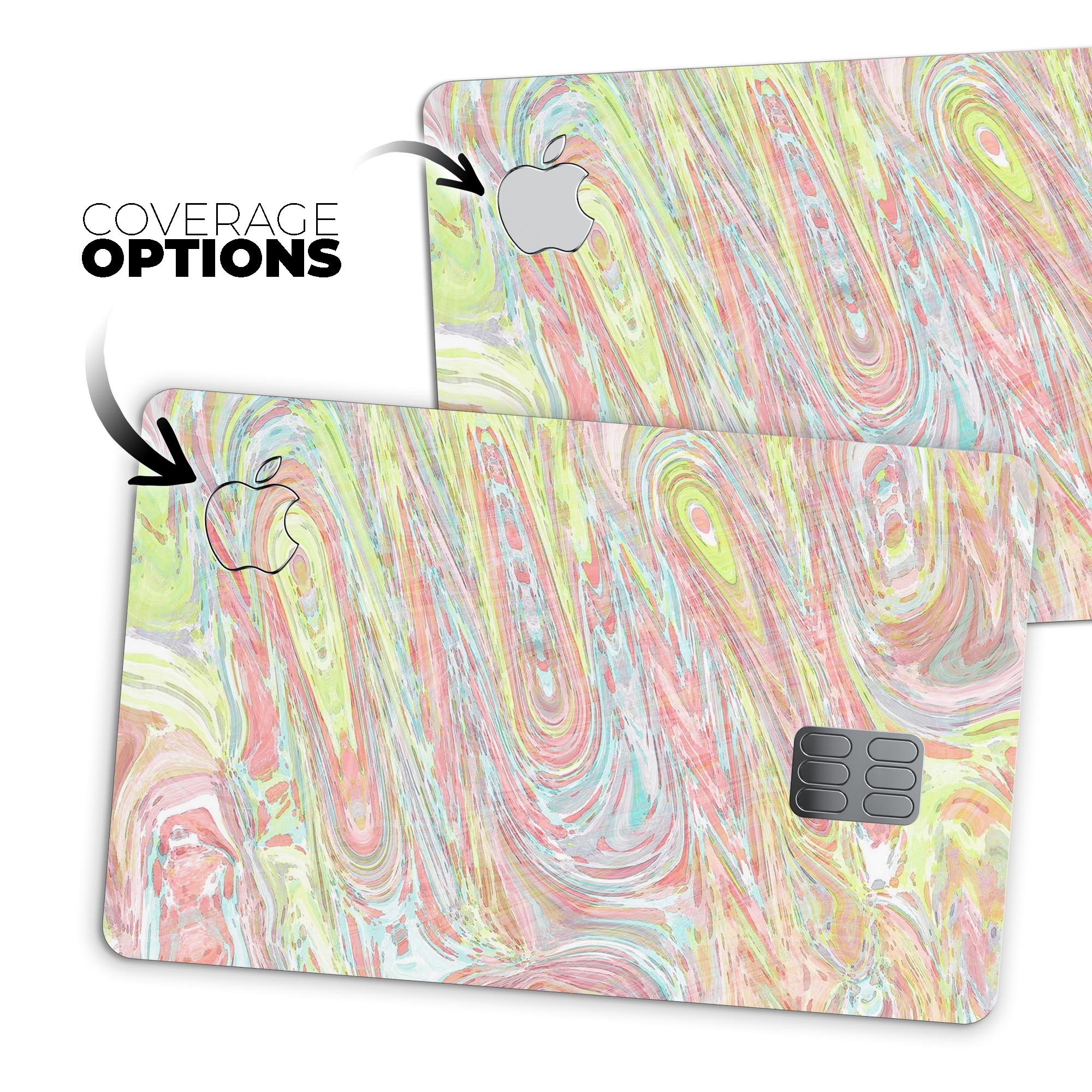 Slate Marble Surface V36 decal skin for Apple Card, showcasing premium vinyl design and finishes.