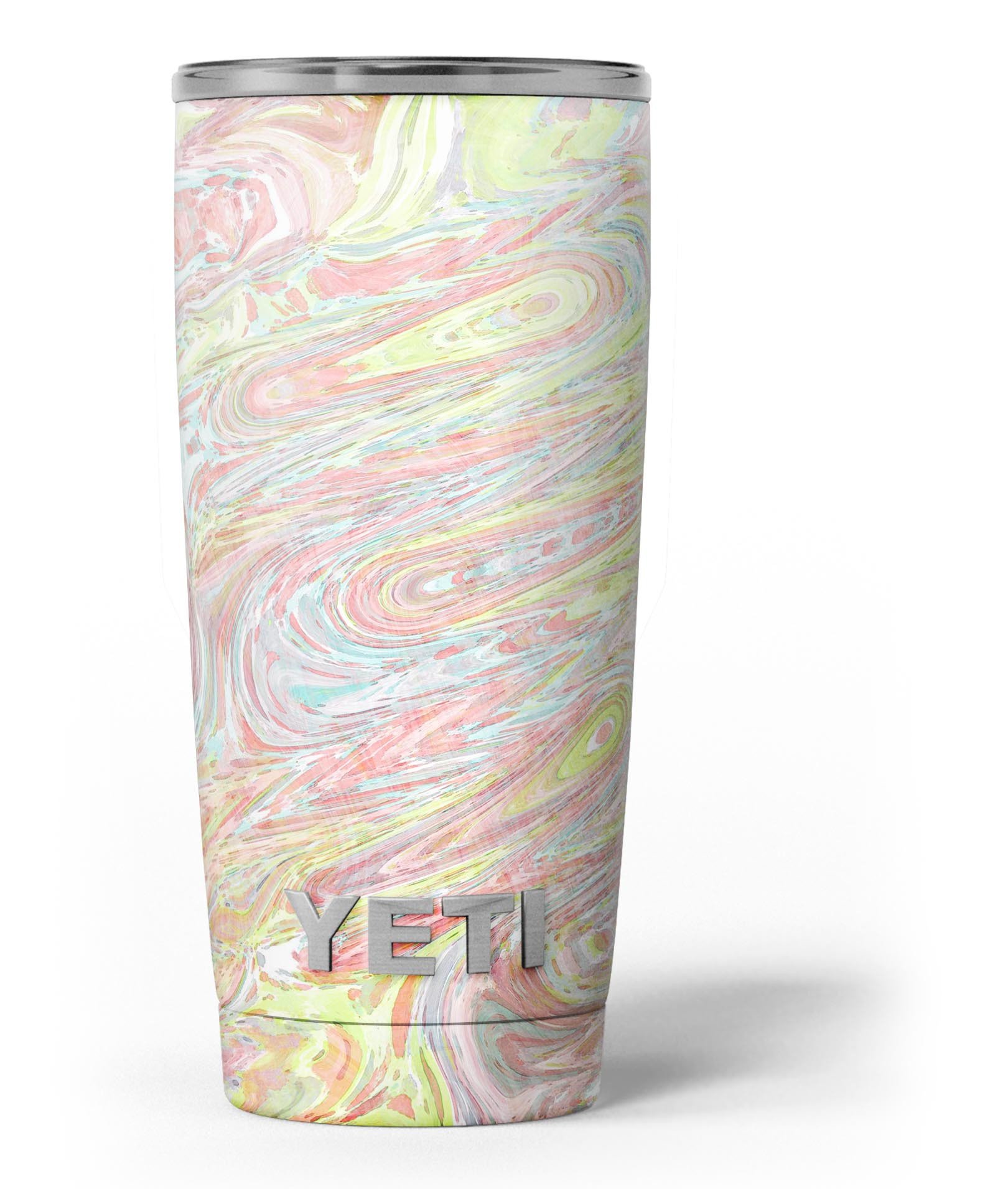 Slate Marble Surface V36 skin decal vinyl wrap kit for Yeti Coolers, showcasing a stylish marble design.